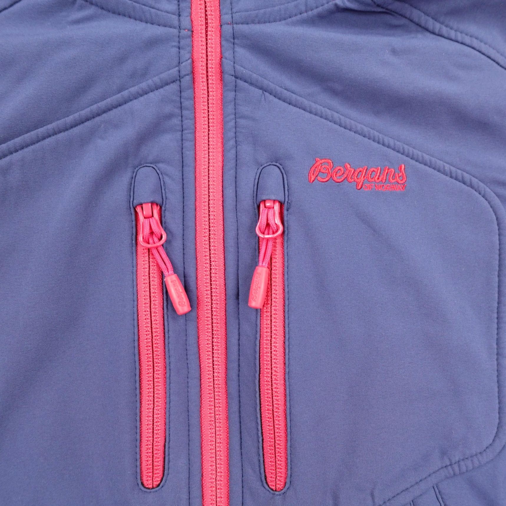 Vintage Bergans of Norway Jacket Womens Small Blue Stranda Lady Softshell Coat Parka Hooded Full Zip Pockets Waterproof Size S / US 4 / IT 40 - 3 Thumbnail