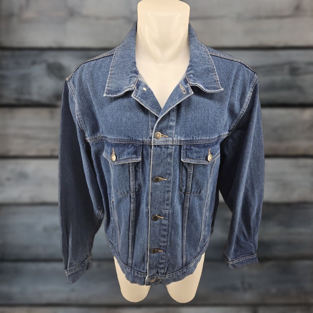 Wrangler VINTAGE Wrangler Hero Denim Jean Jacket Mens XL Button Up Trucker Jeans Size US 36 / EU 52 - 1 Thumbnail