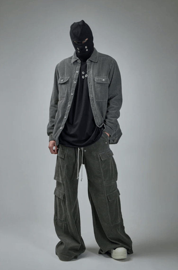 Rick Owens Drkshdw BNWT Double Jumbo Cargo Belas Corduroy Size US 30 / EU 46 - 1 Thumbnail