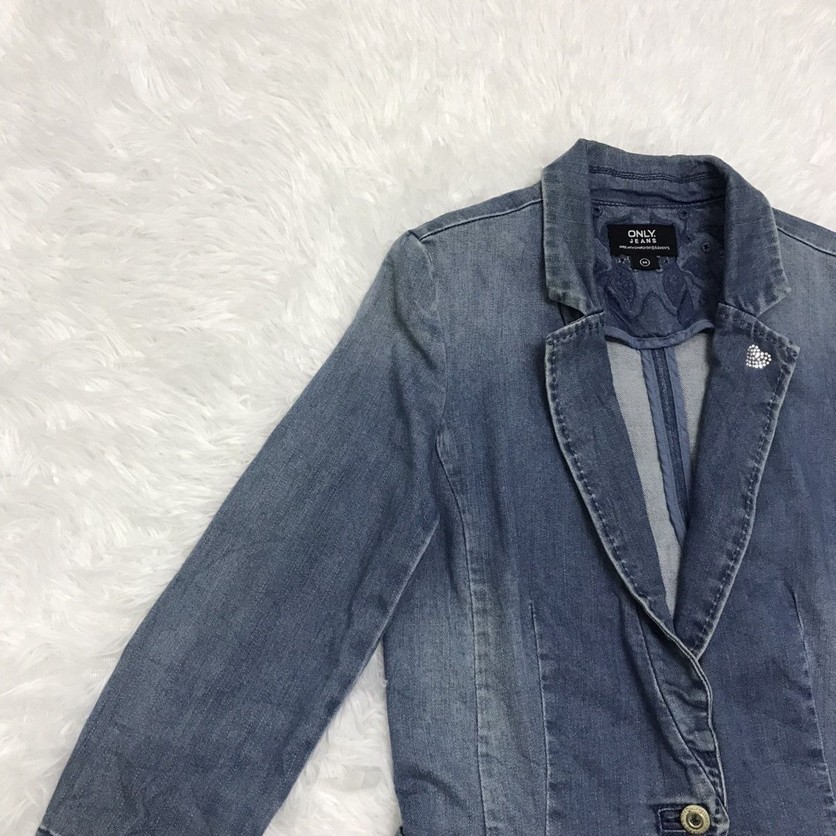 Japanese Brand Only jeans made with swarovski jacket Size XS / US 0-2 / IT 36-38 - 2 Thumbnail