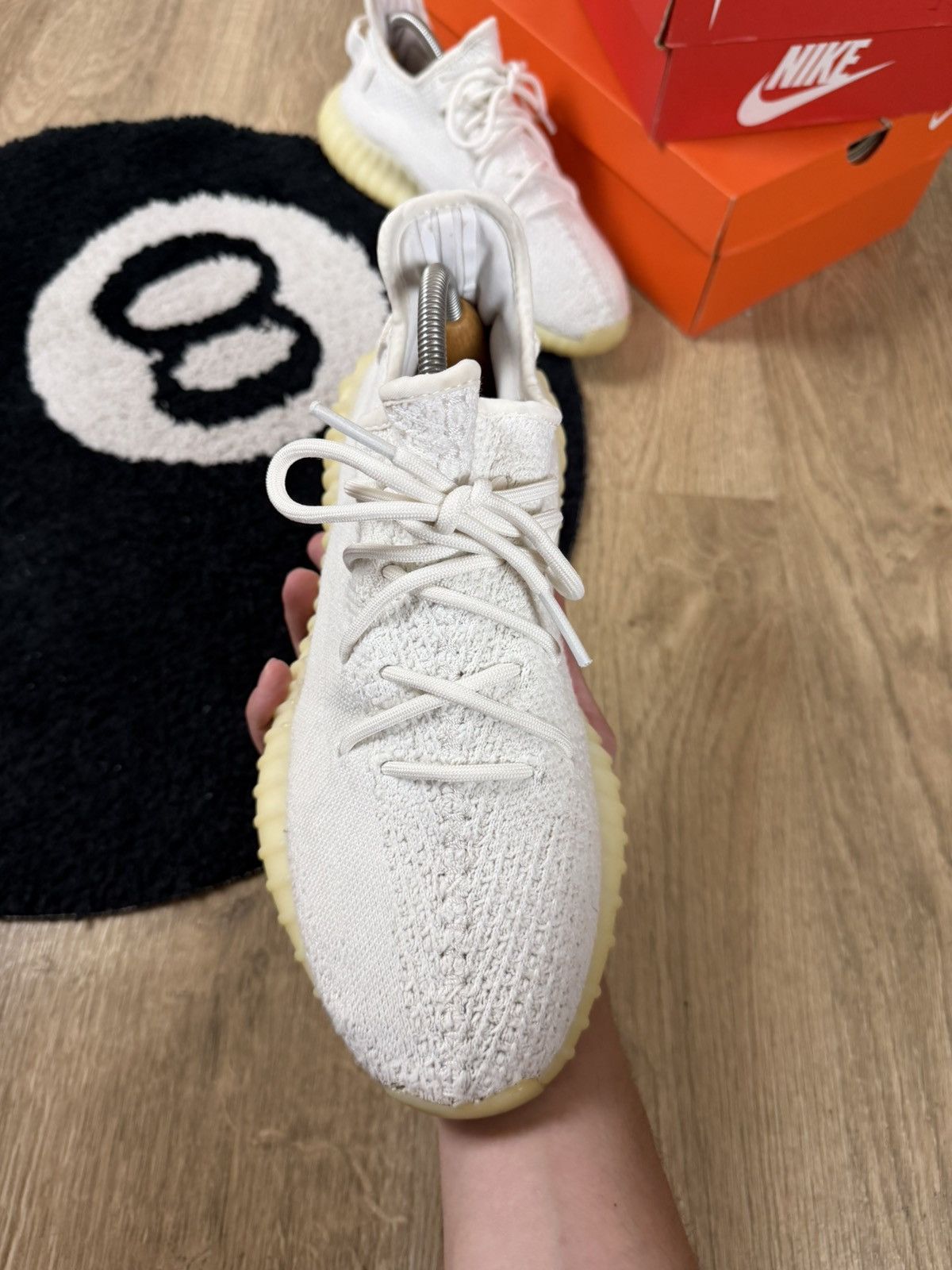 Yeezy Adidas Yeezy Boost 350 V2 Cream Size US 10 / EU 43 - 9 Thumbnail