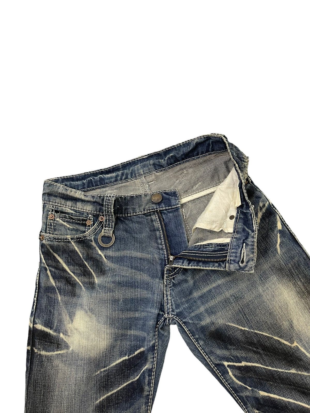 BUFFALO BOBS Flare Jeans Johnny Wolf Curv Leg Distress Low Rise Slim 8🟦1 Size US 30 / EU 46 - 10 Thumbnail
