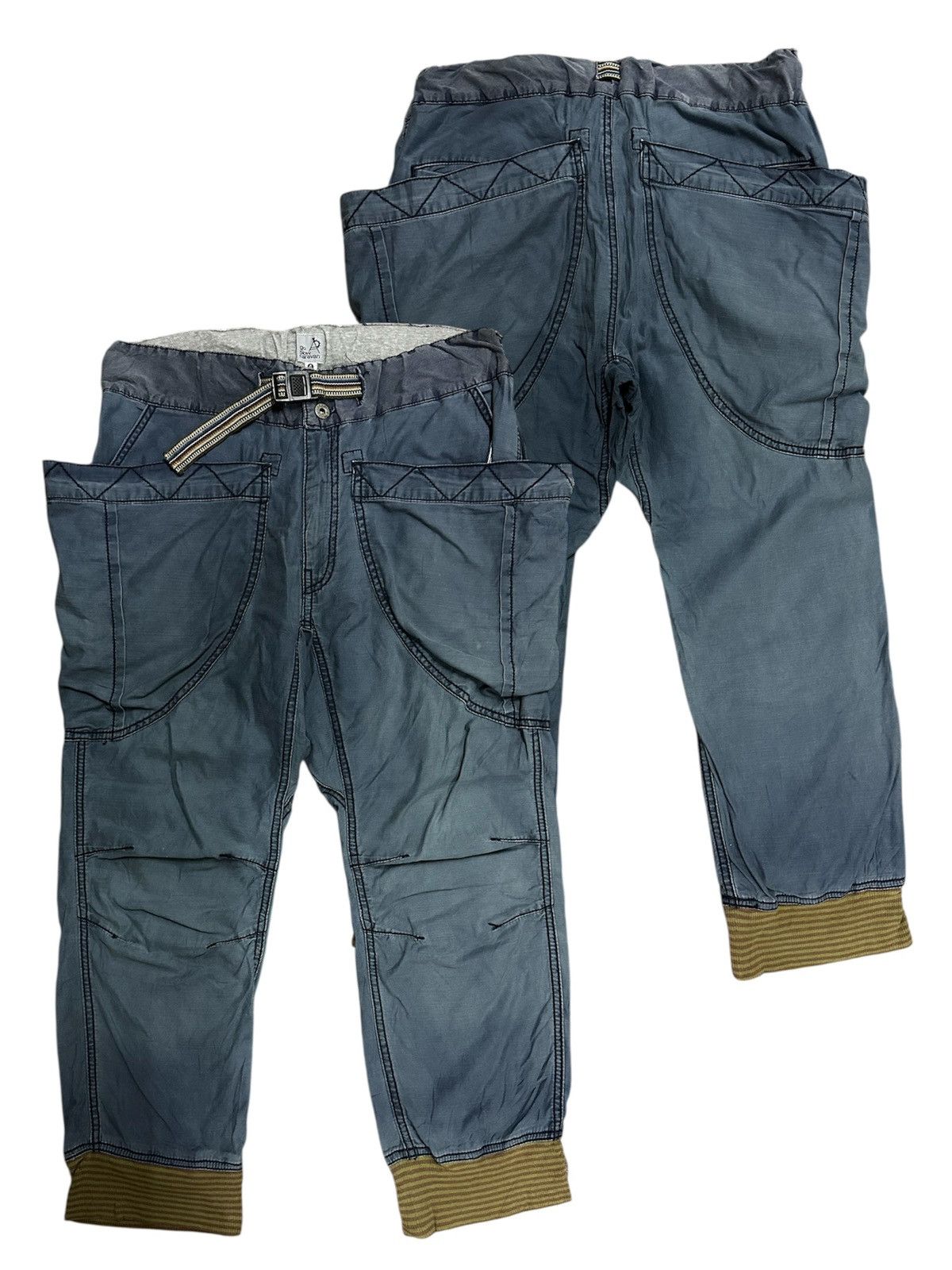 go slow caravan BIG POCKET ‼️Vintage GO SLOW CARAVAN Japan Faded Ankle Pants Size US 33 - 1 Thumbnail
