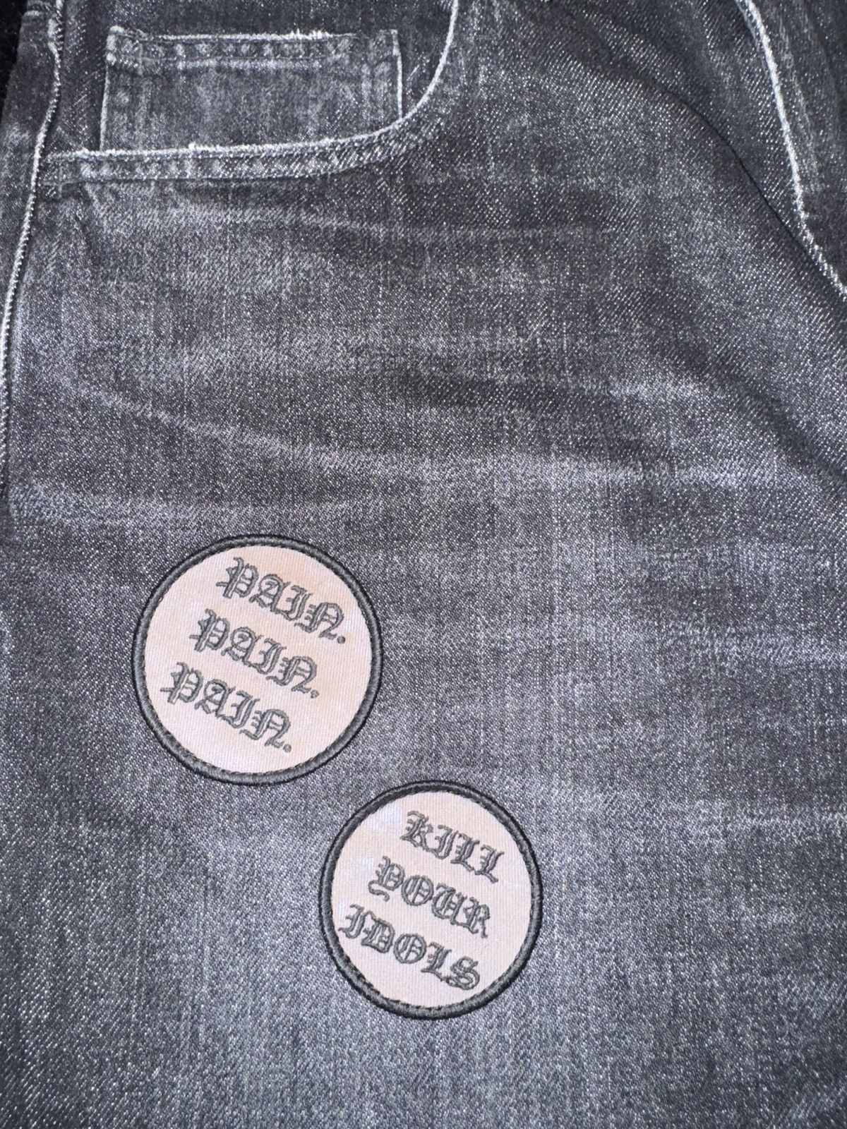 Number (N)ine × Supreme Supreme®/Number (N)ine Patches Loose Fit Selvedge Jean Size US 30 / EU 46 - 7 Thumbnail