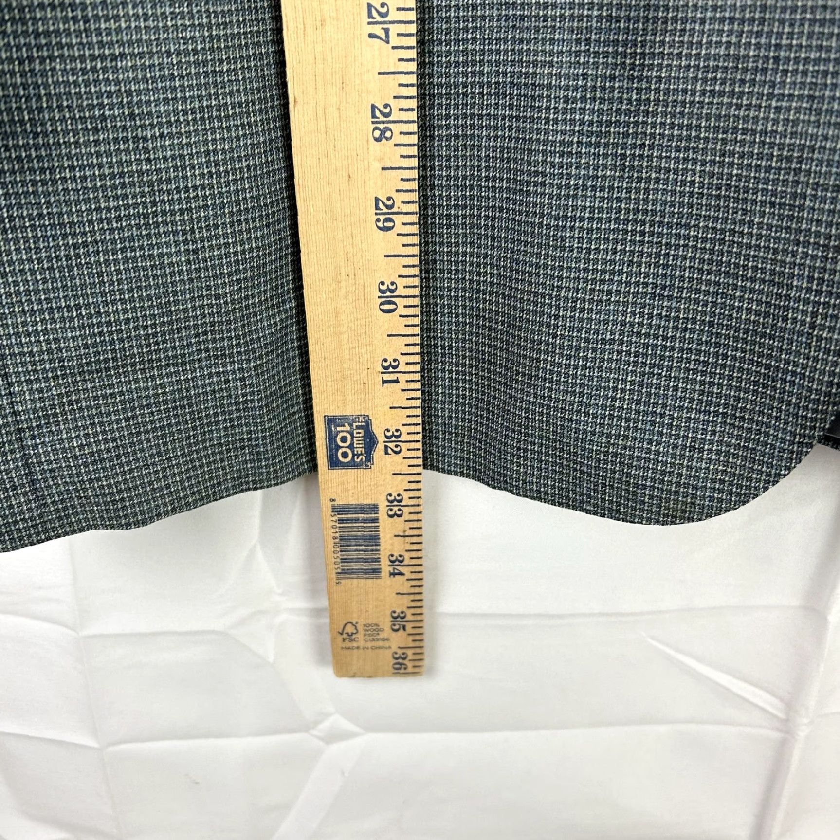 Ermenegildo Zegna Ermenegildo Zegna Sport Coat Mens 46 Blue Green Check Trofeo Wool Italy Blazer Size 46R - 5 Thumbnail
