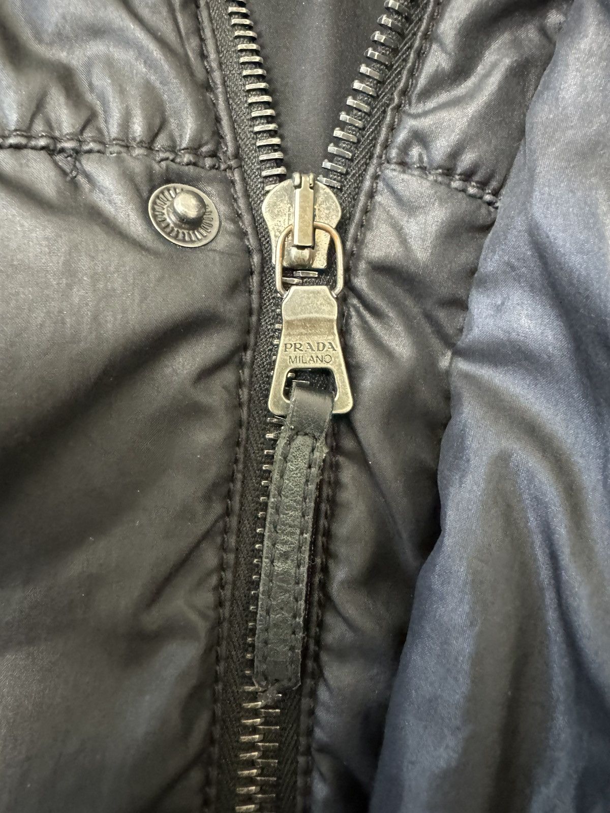 Prada Vintage Prada Sport Archive Linea Rossa Black Nylon Jacket Size US L / EU 52-54 / 3 - 5 Thumbnail