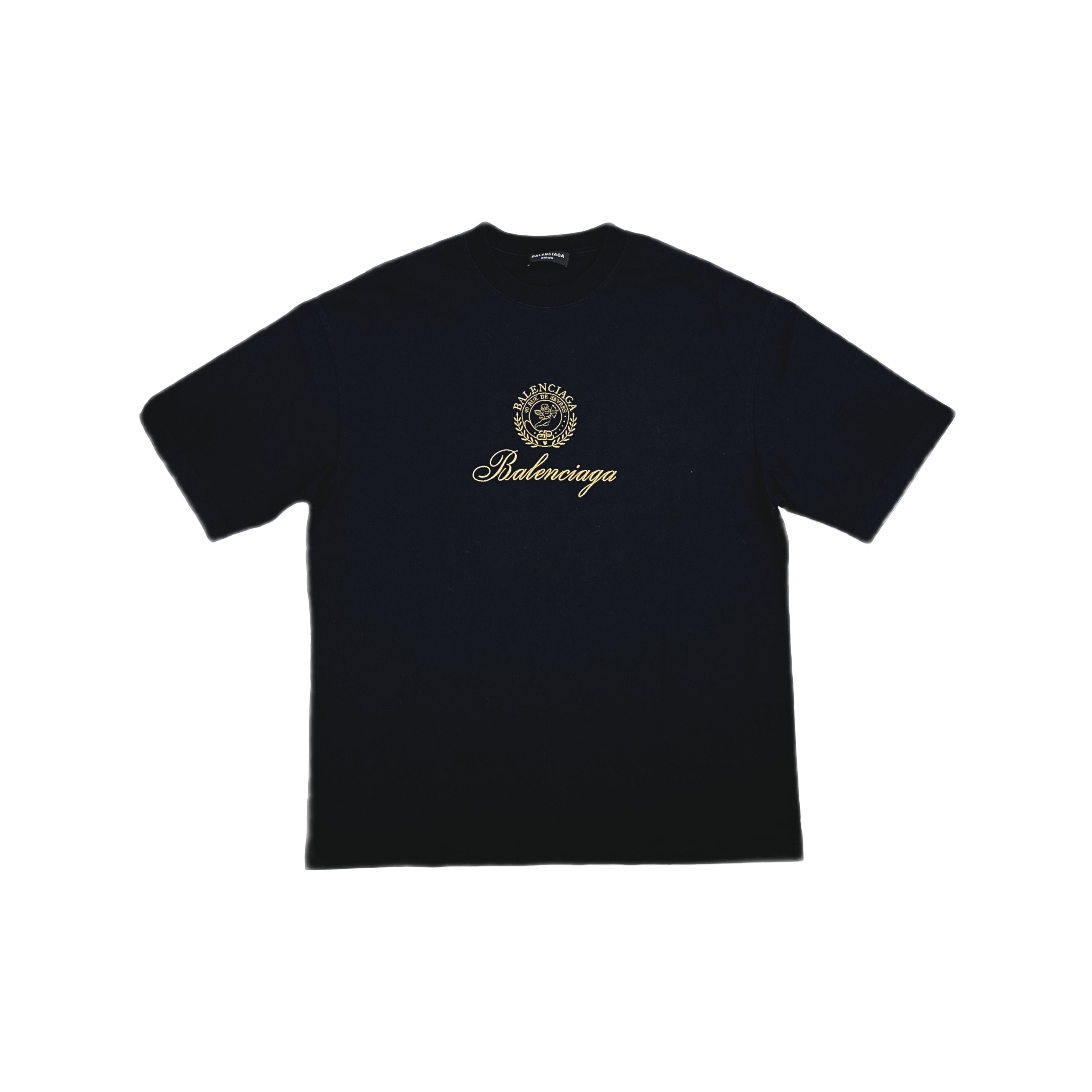 Balenciaga Balenciaga Crest Logo Graphic T-Shirt S Size US S / EU 44-46 / 1 - 1 Thumbnail