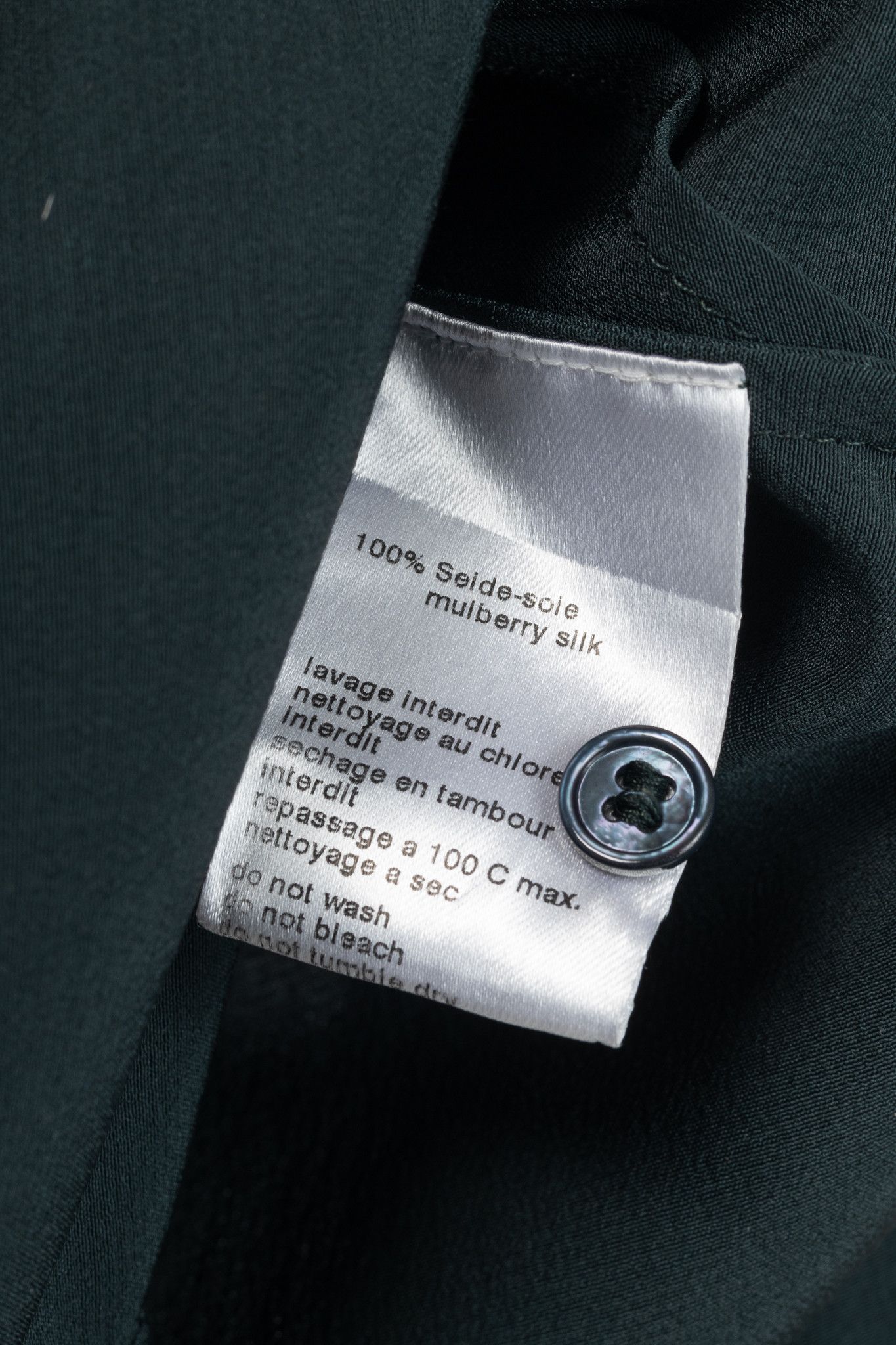 Akris Akris Green Silk-Crepe Draped Blouse Size M / US 6-8 / IT 42-44 - 8 Thumbnail