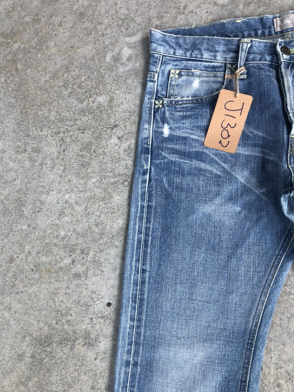 If Six Was Nine Japanese Lee Flared Jeans Distressed Jeans Size US 32 / EU 48 - 3 Thumbnail