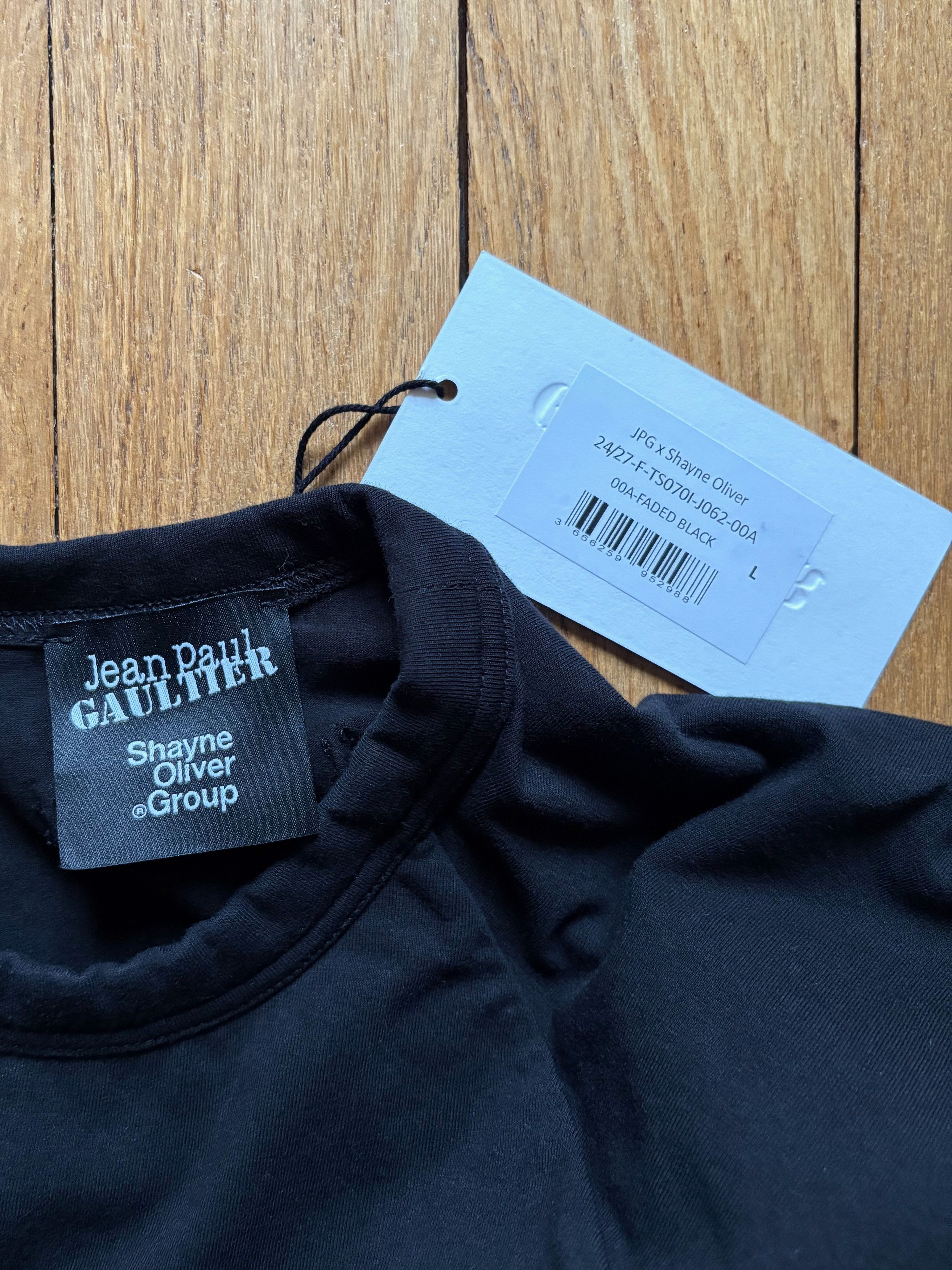 Jean Paul Gaultier Jean Paul Gaultier x Shayne Oliver cropped twisted tshirt Size US L / EU 52-54 / 3 - 8 Thumbnail