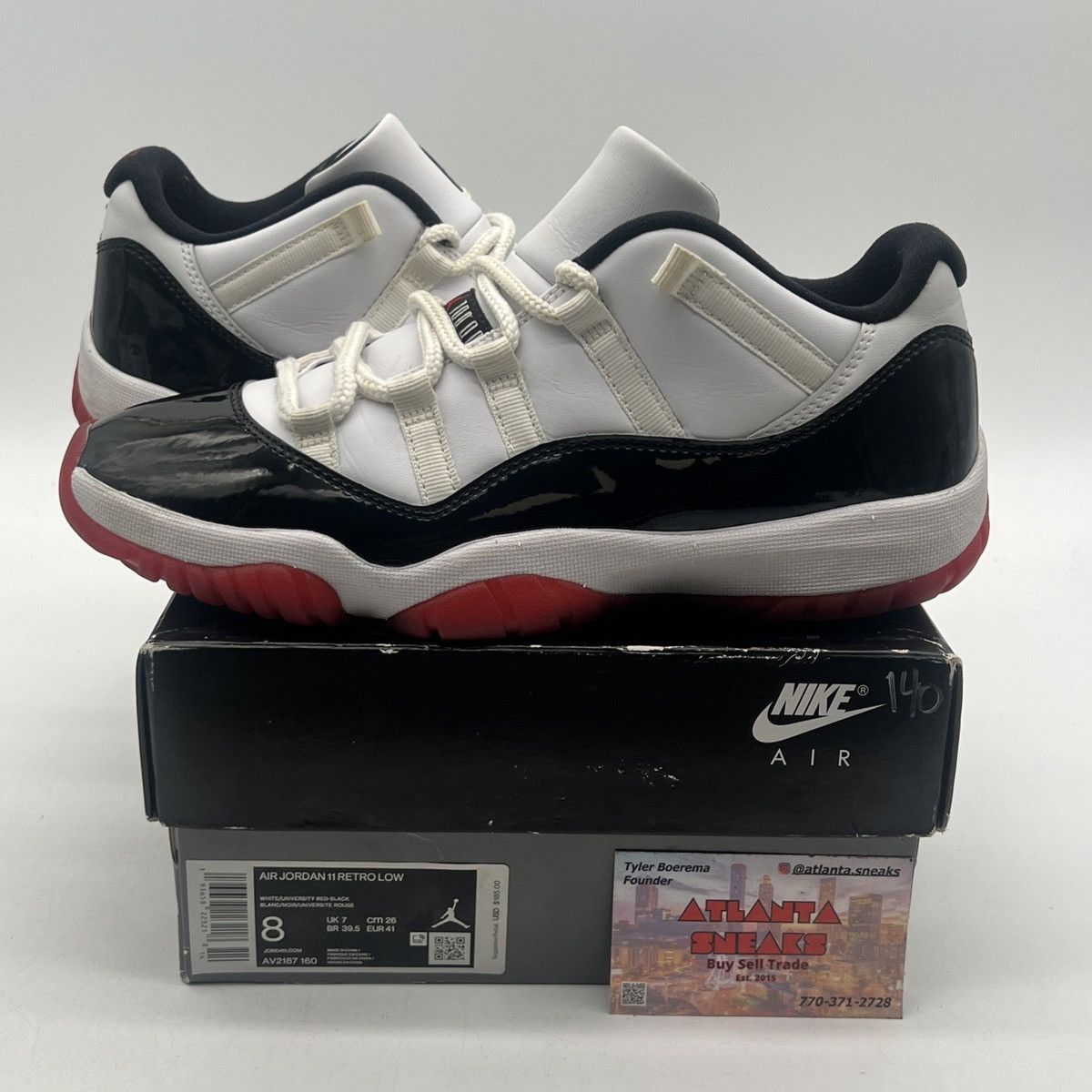 Jordan Brand Air Jordan 11 Low concord bred Size US 8 / EU 41 - 1 Thumbnail
