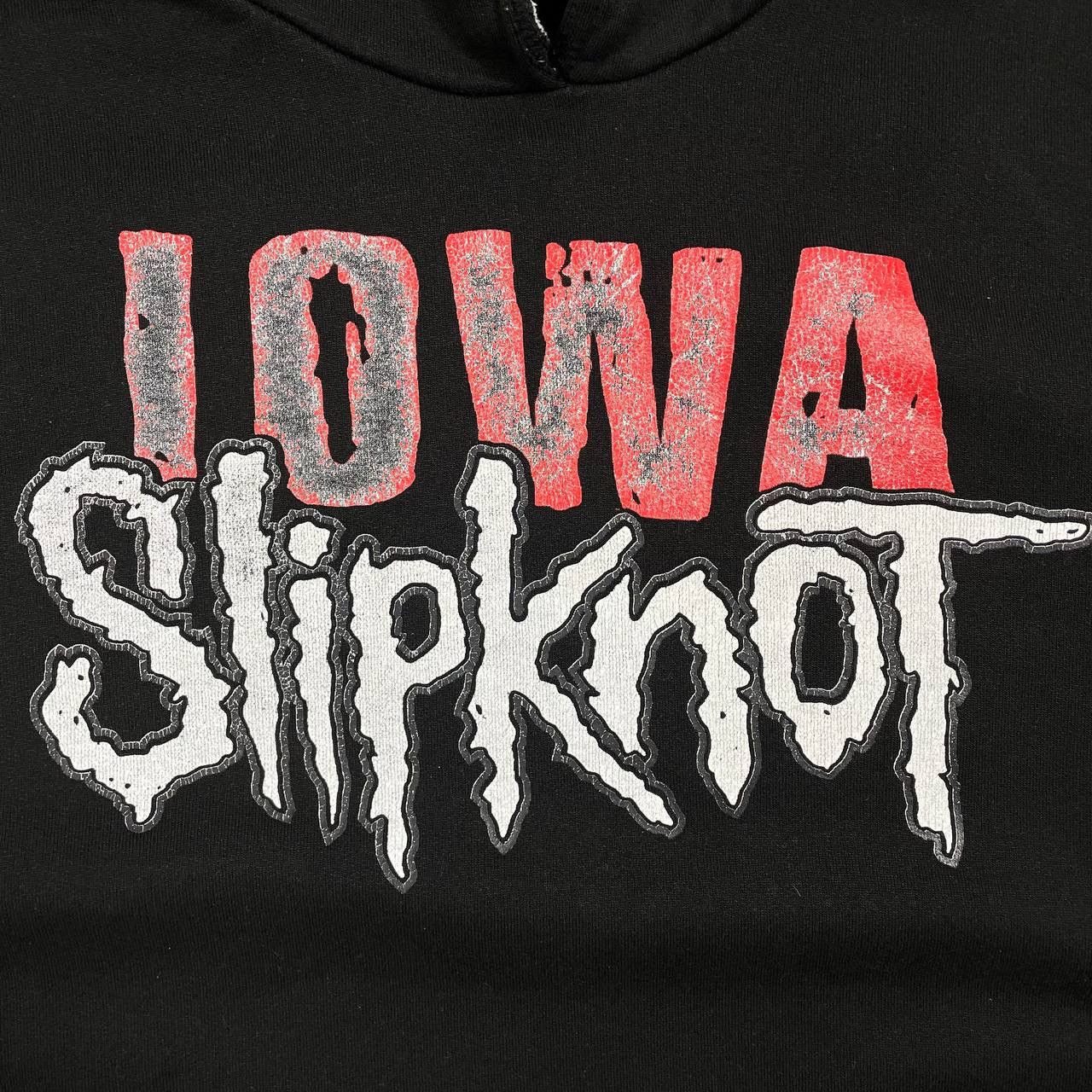 Slipknot Vintage 2000s Slipknot IOWA UK Bootleg Hoodie Faded Black XS Size US XS / EU 42 / 0 - 6 Thumbnail