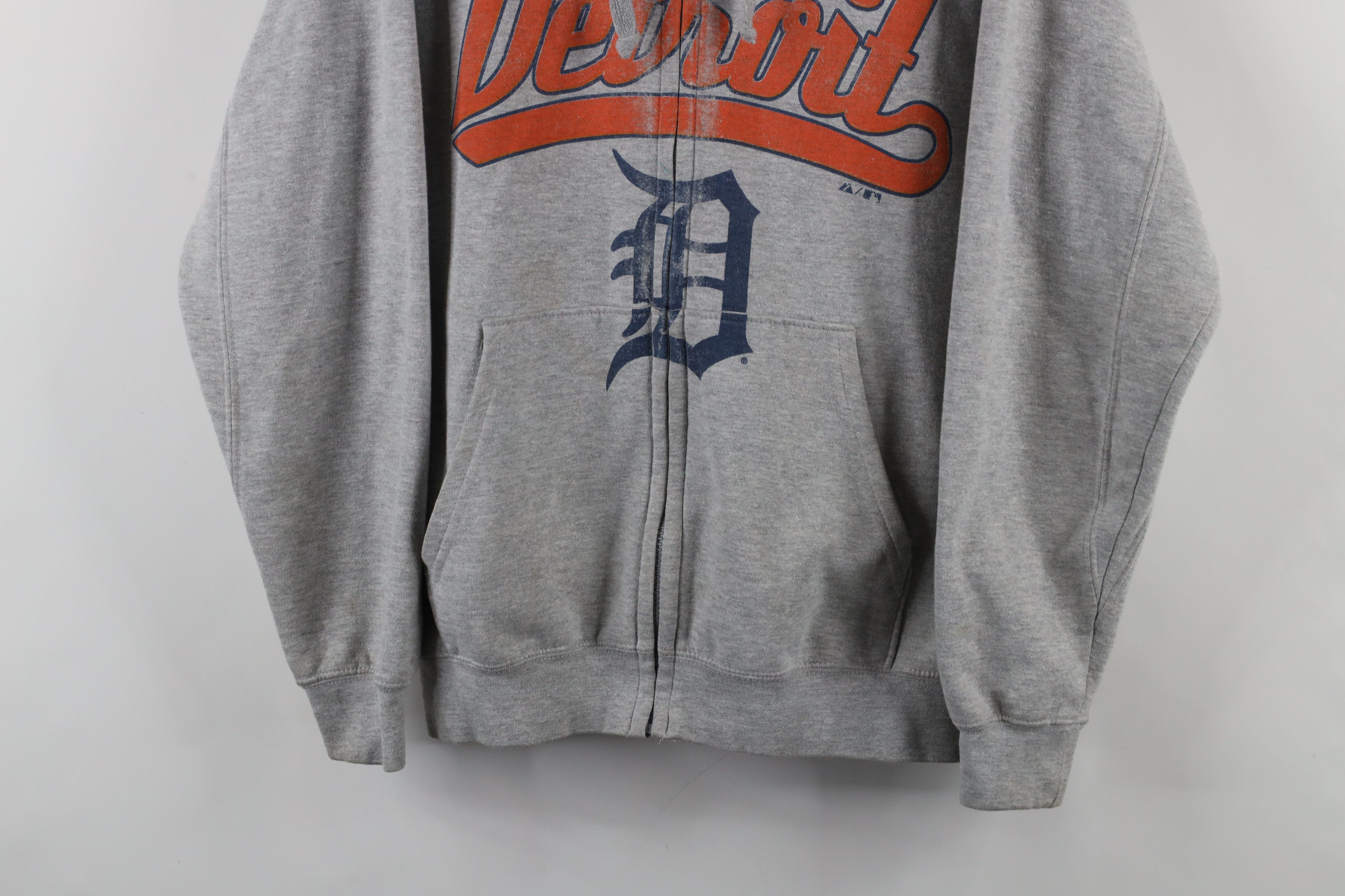 Majestic × Vintage Vintage Y2K Majestic Detroit Tigers Baseball Full Zip Hoodie Size US L / EU 52-54 / 3 - 3 Thumbnail