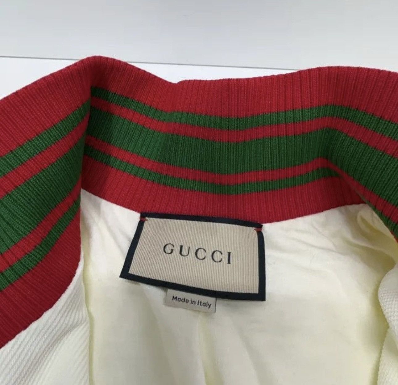 Gucci Gucci Knit Zip-up Jacket in Ivory Size L / US 10 / IT 46 - 5 Thumbnail