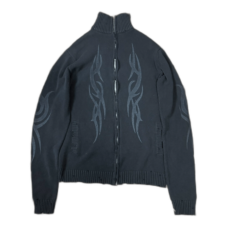 Balenciaga Balenciaga Y2K Dragon Totem Distressed Sweater Size US M / EU 48-50 / 2 - 1 Thumbnail
