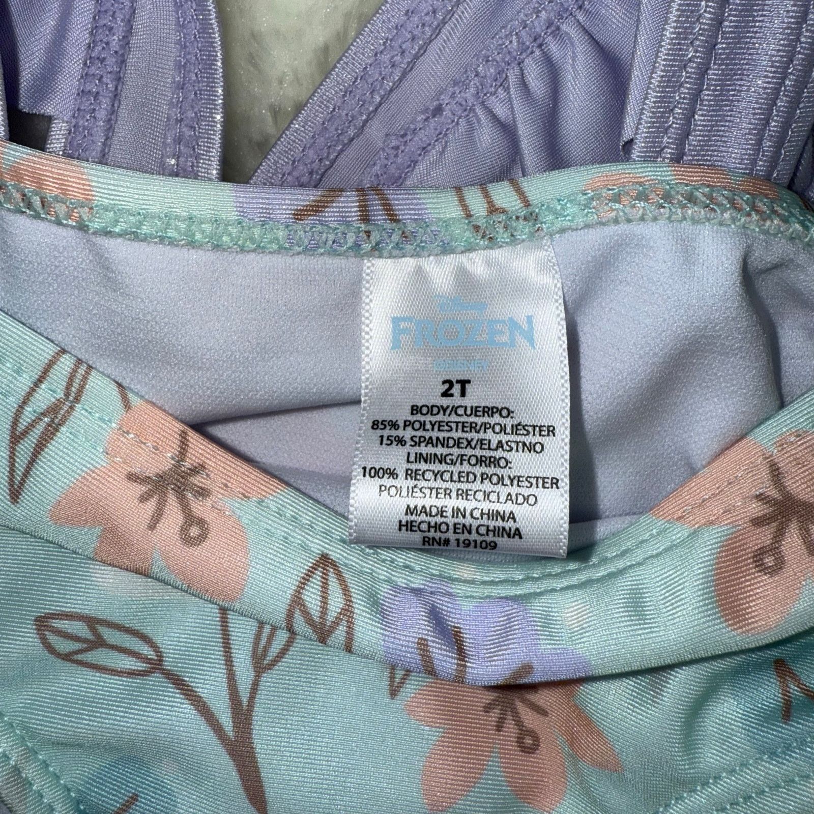 Other NWOT Disney Frozen Elsa Toddler 2-Piece Ruffled Swimwear 2T Size ONE SIZE - 4 Thumbnail