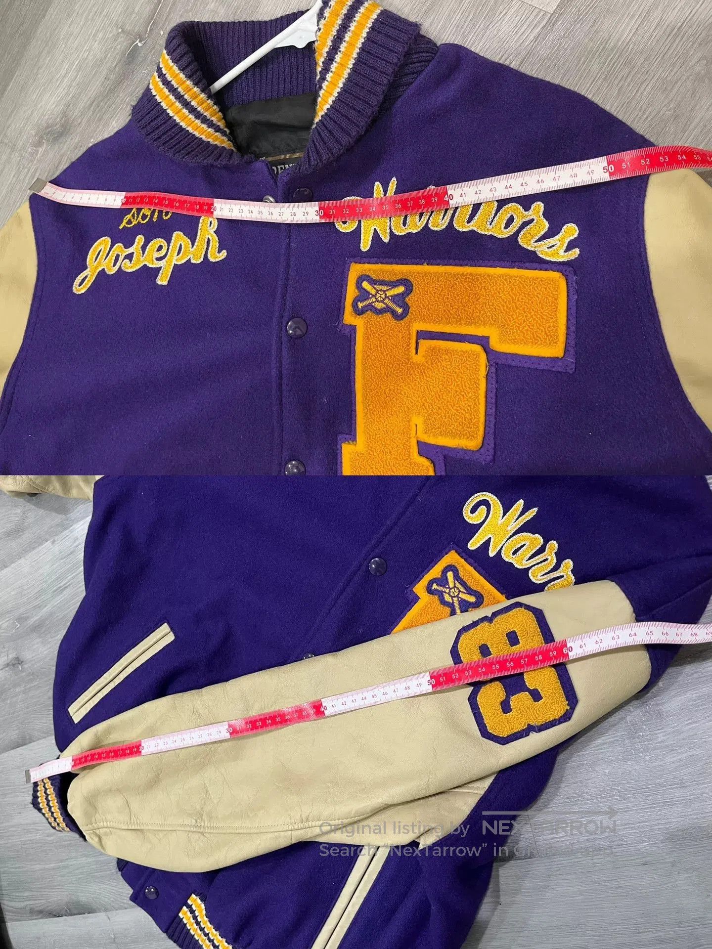 Rennoc Rennoc Whiteville Letterman Vintage Jacket. Size US M / EU 48-50 / 2 - 3 Thumbnail