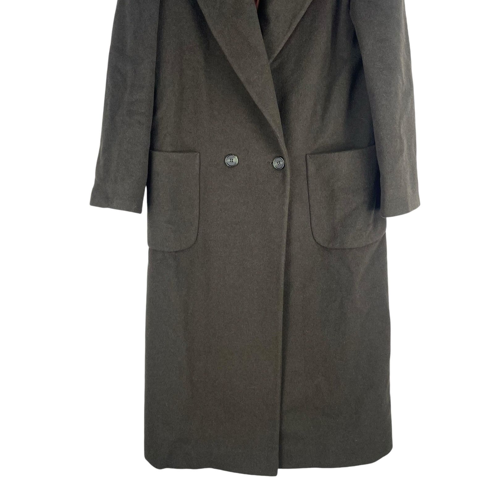 Other Talbots Wool Cashmere Silk Blend Long Coat Green Size 1X Size XL / US 12-14 / IT 48-50 - 4 Thumbnail