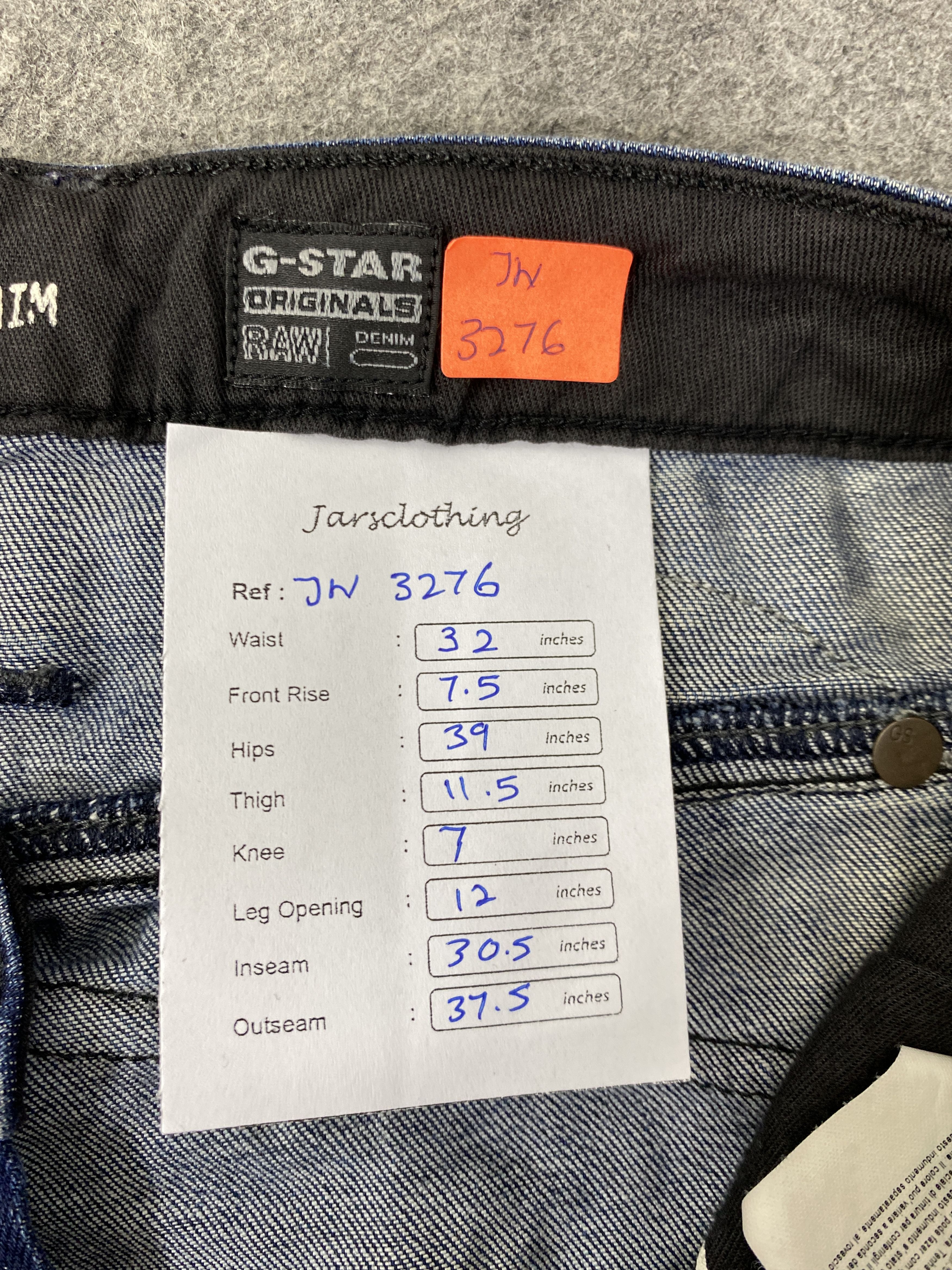 Japanese Brand Faded Blue Vintage Gstar 96 Jeans 32x30.5 - JN3276 Size US 32 / EU 48 - 9 Thumbnail