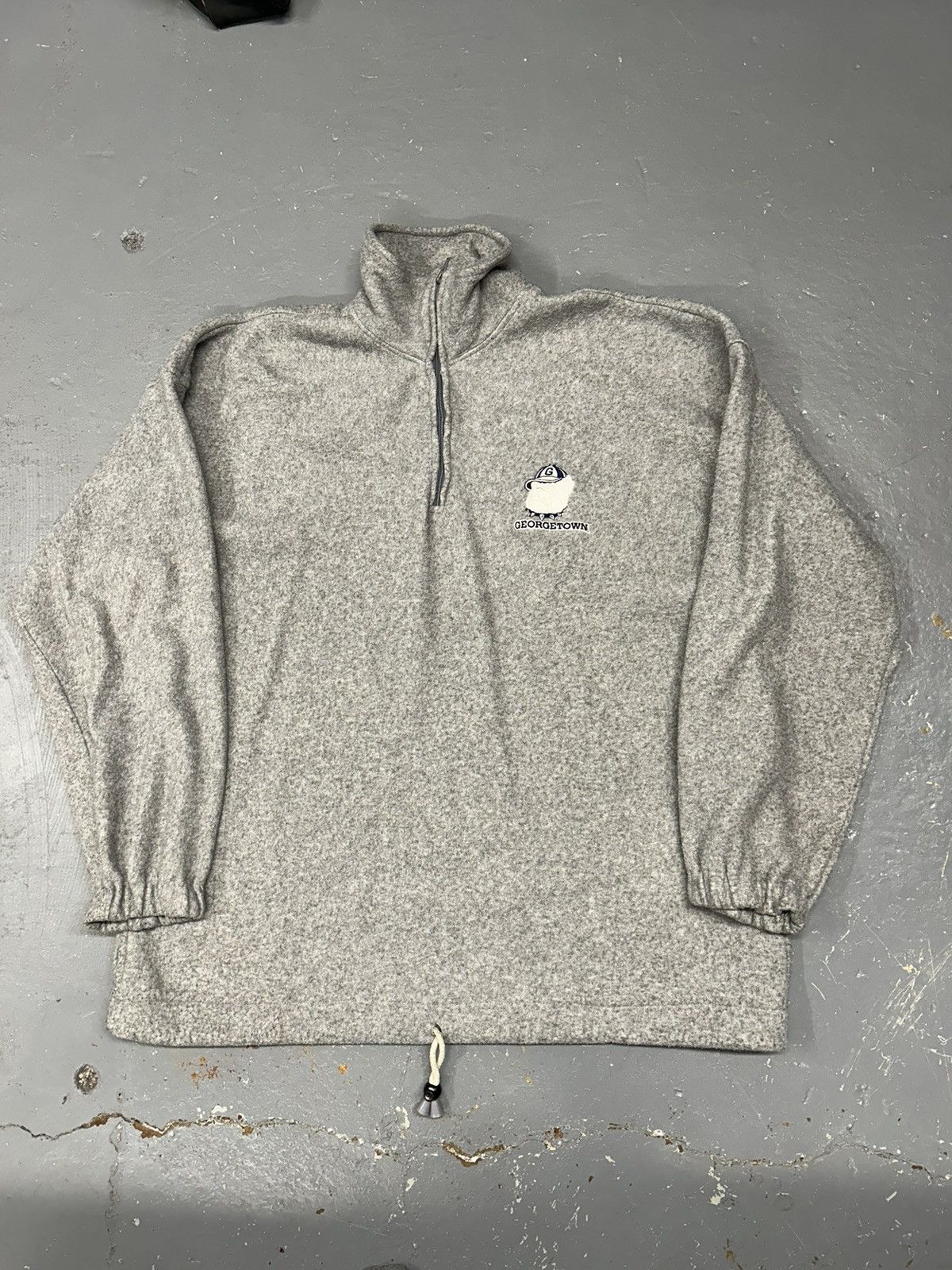 Vintage Crazy Vintage 90s Essenital Georgetown University Fleece Y2K Size US XL / EU 56 / 4 - 1 Thumbnail