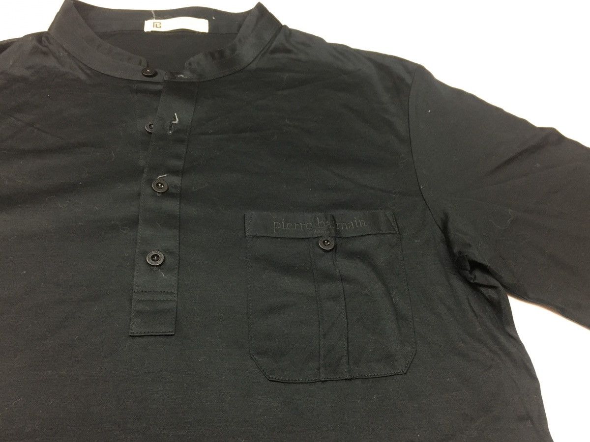 Designer × Pierre Balmain Pierre Balmain Paris Plain Minimalist Single Pocket Polo Tee Size US M / EU 48-50 / 2 - 3 Thumbnail
