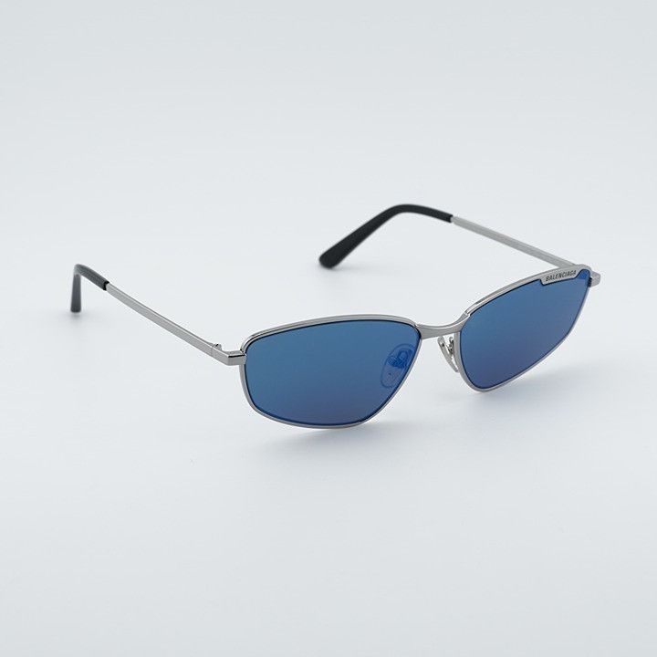 Balenciaga Balenciaga BB0277S 003 Unisex Sunglasses Ruthenium Rectangle Size ONE SIZE - 8 Thumbnail
