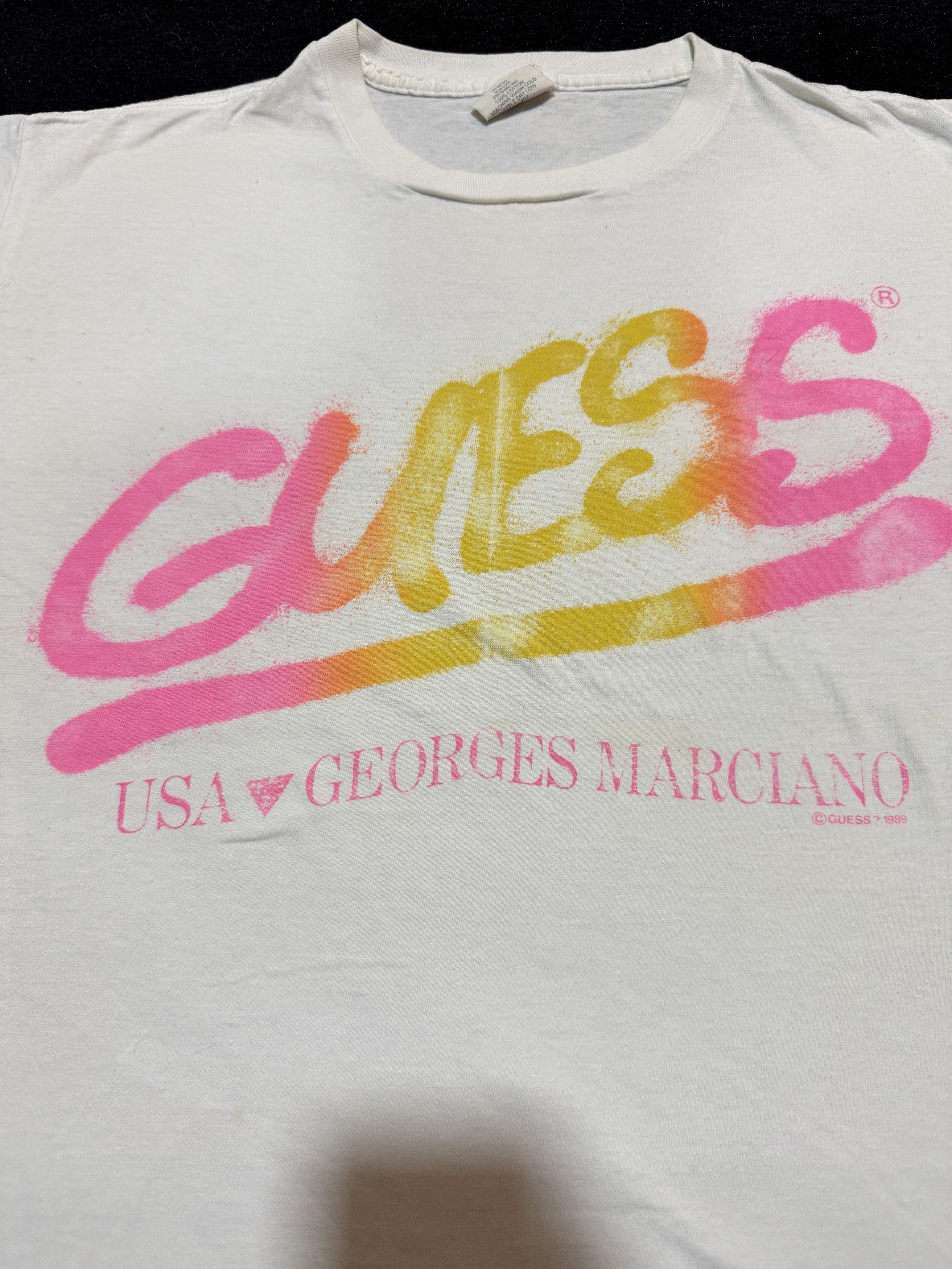 Georges Marciano Vintage 80's Guess by Georges Marciano T Shirt Size US XL / EU 56 / 4 - 4 Thumbnail