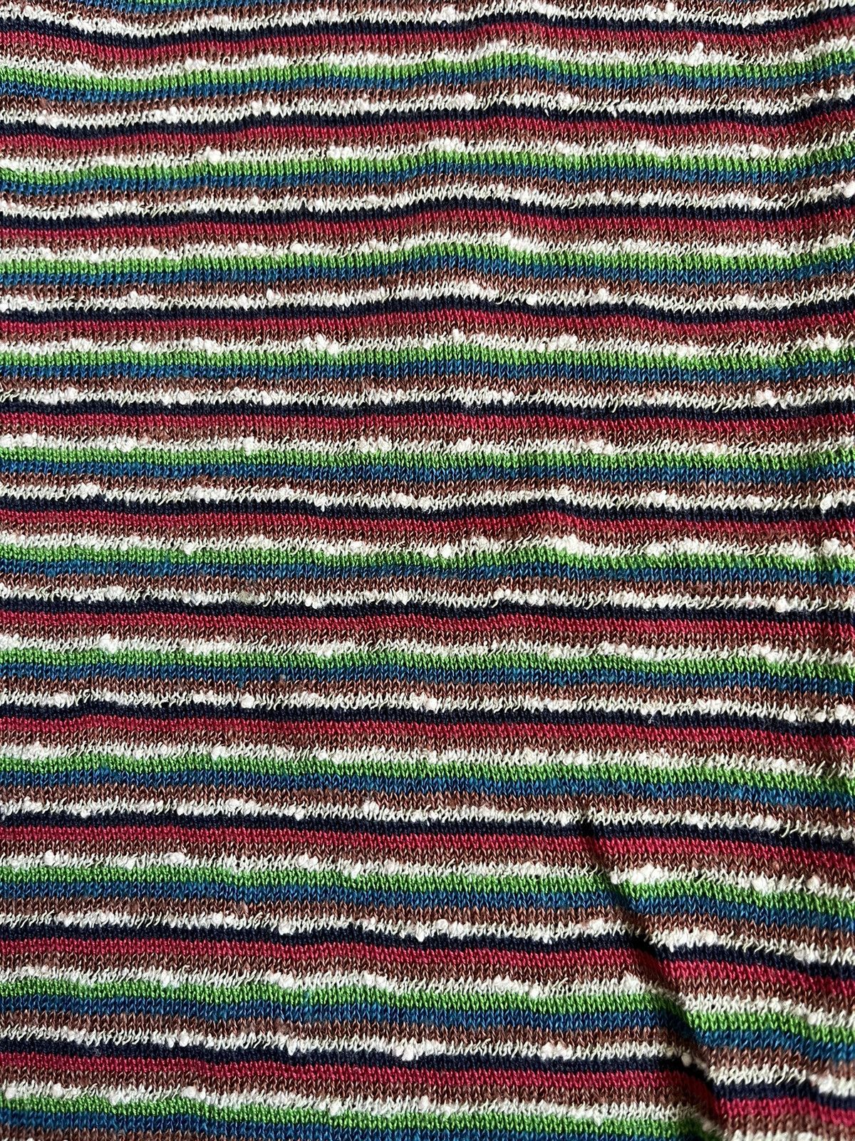 Missoni Vintage Missoni Sport Cotton Nylon Rayon Striped Knit Tee Size M / US 6-8 / IT 42-44 - 10 Thumbnail