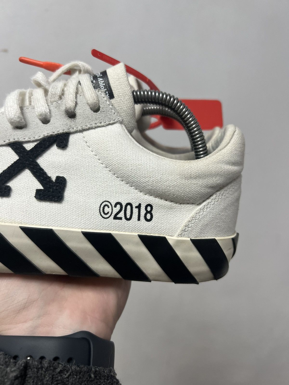 Off-White Off White Vulcanized Sneaker Shoes White Size US 5.5 / EU 38 - 10 Thumbnail