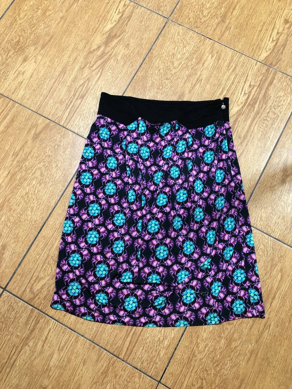 Just Cavalli Just Cavalli Skirt Graphic Print Multicolor Y2K Designer Size 30" / US 8 / IT 44 - 9 Thumbnail