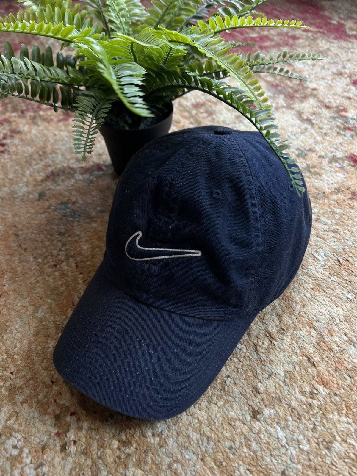 Nike × Vintage 🪬90’s NIKE RETRO BIG SWOOSH LOGO Y2K CAP Size ONE SIZE - 1 Thumbnail