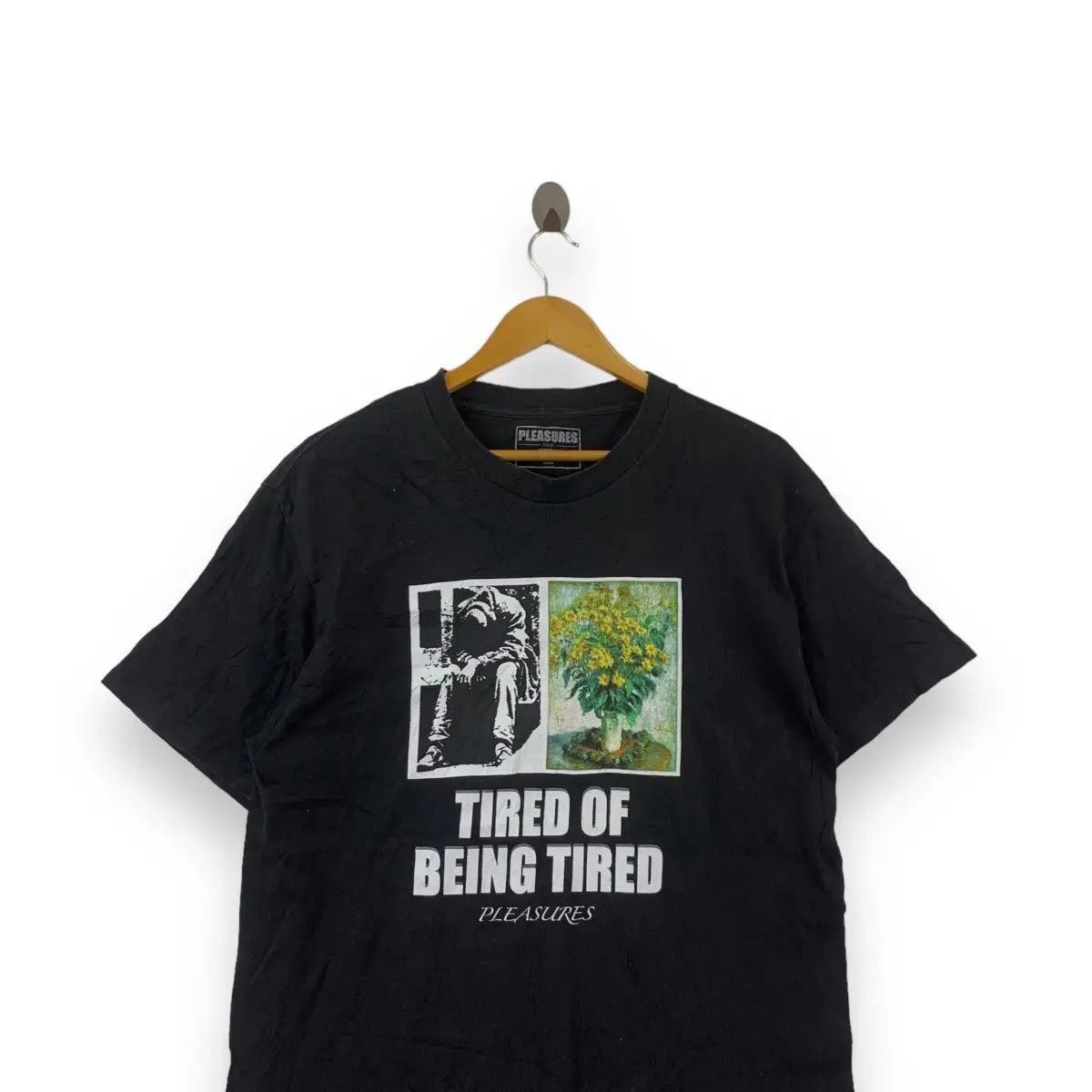 Pleasures PLEASURES Tired Of Being Tired Painting Rebel Punk Tee Size US L / EU 52-54 / 3 - 2 Thumbnail
