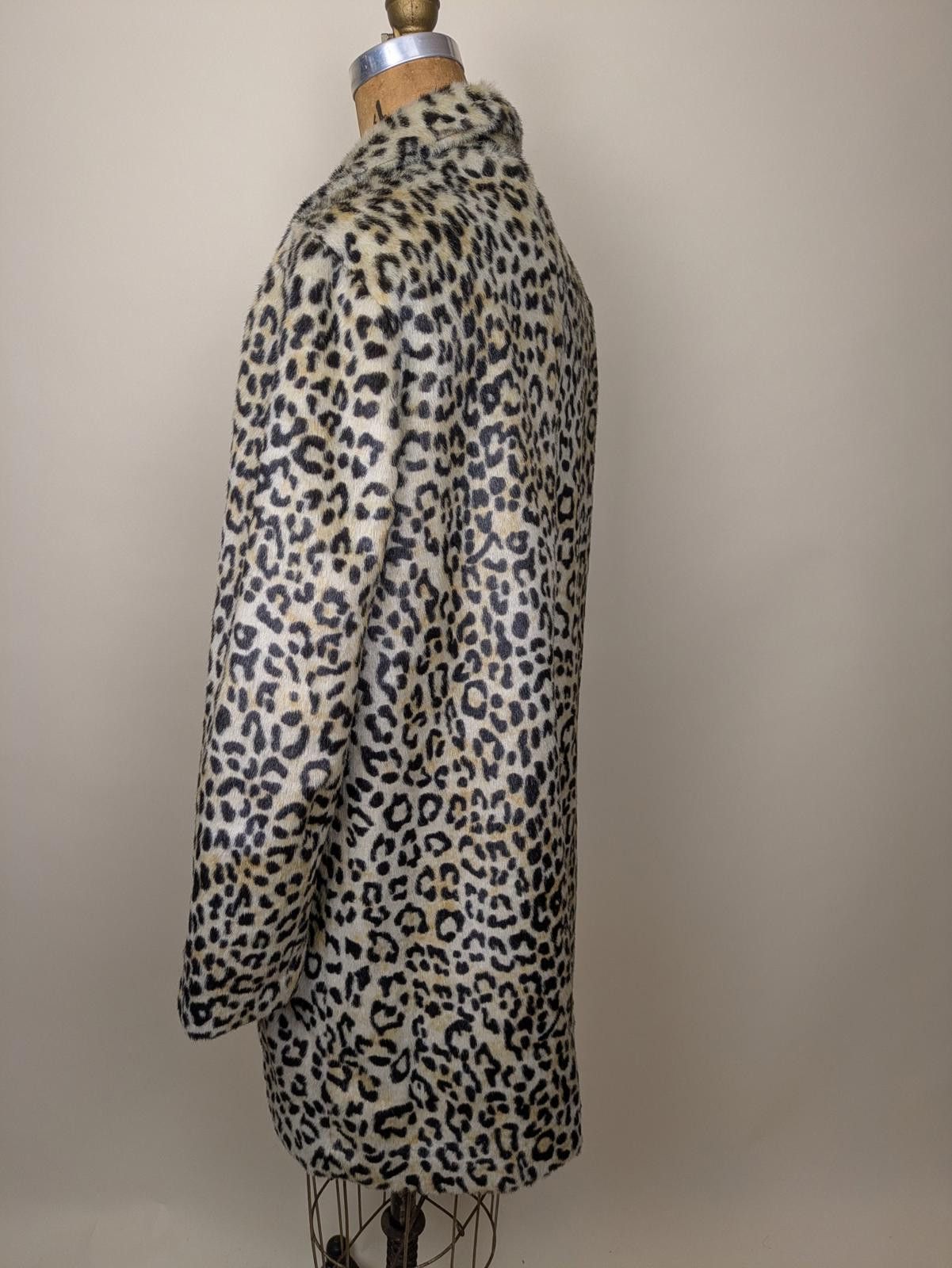 Mango animal leopard print faux fur coat Size S / US 4 / IT 40 - 2 Thumbnail