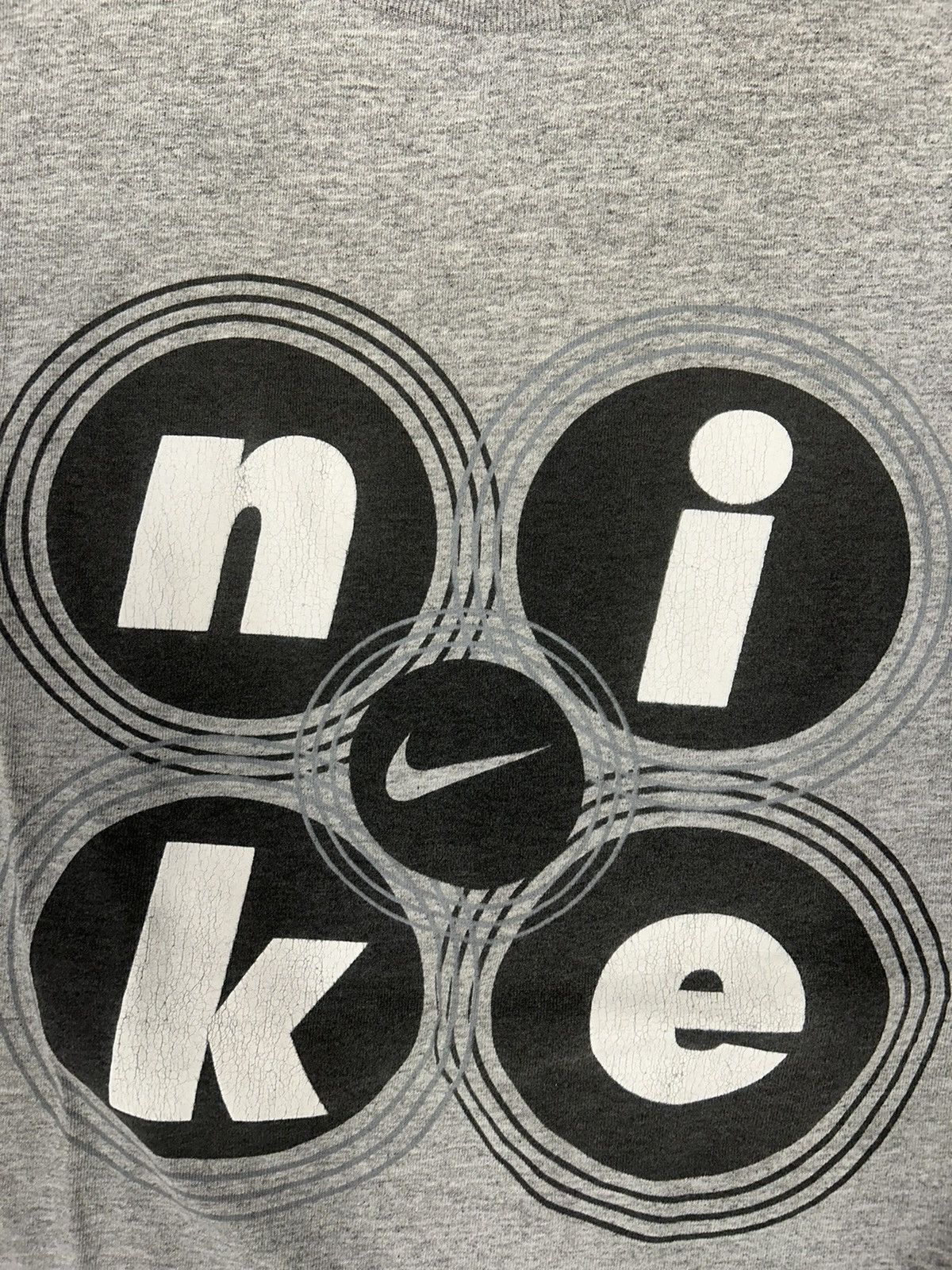 Nike × Vintage Crazy Vintage Y2K Essential Grey Nike Graphic Tee Shirt Size US L / EU 52-54 / 3 - 2 Thumbnail