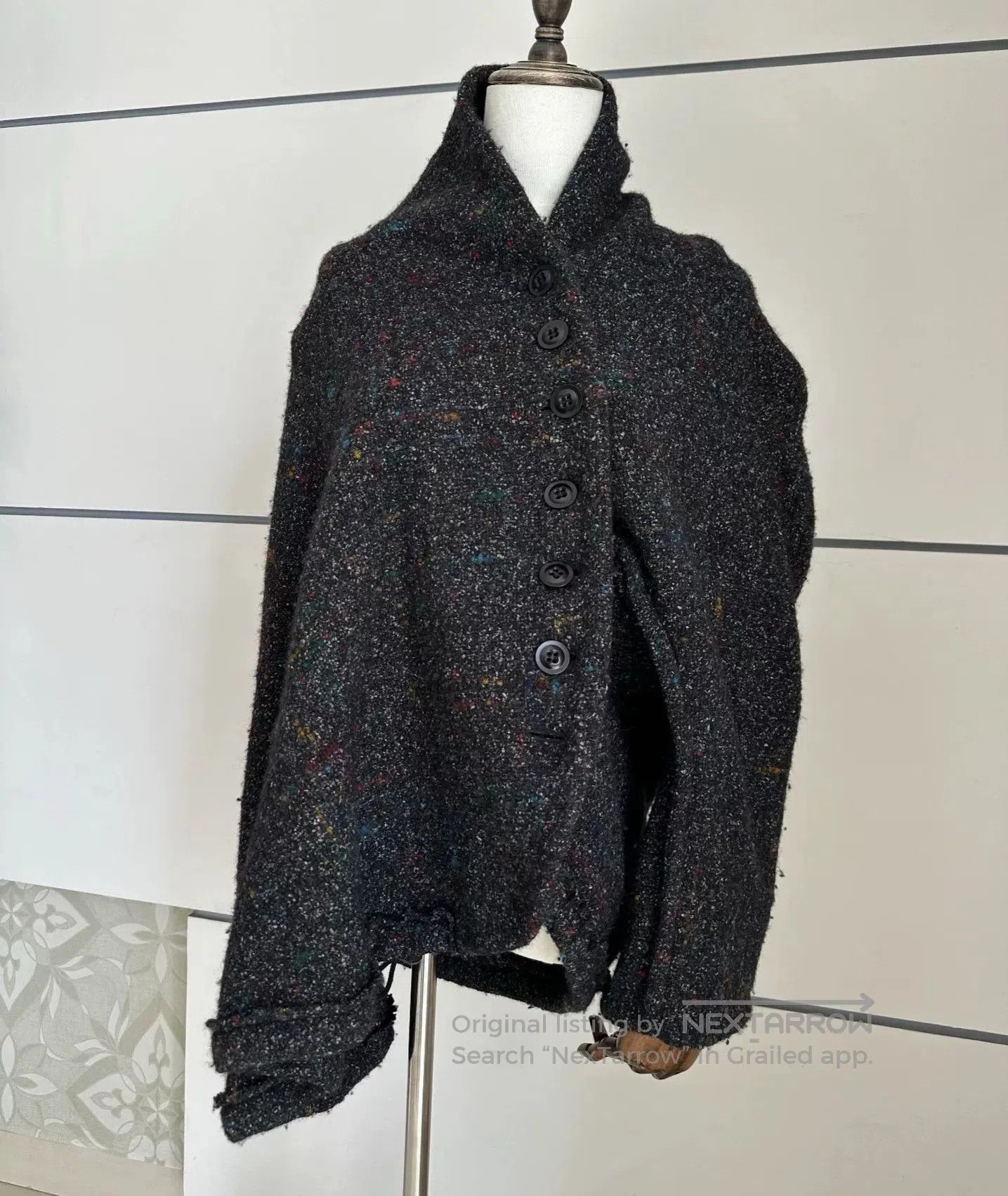 Y's Y's Yohji Yamamoto Wool Cardigan. Size M / US 6-8 / IT 42-44 - 2 Thumbnail