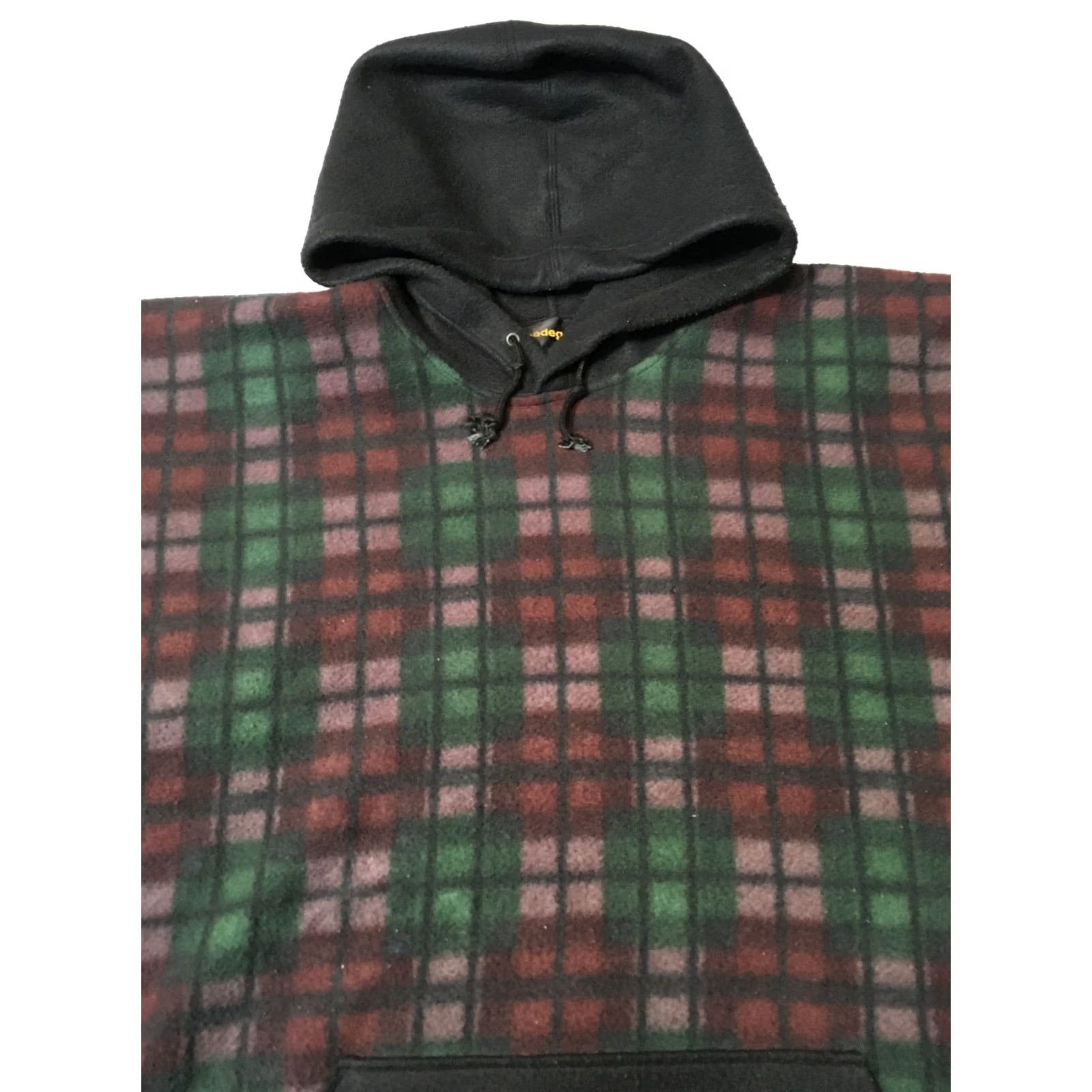 Bodega Bodega Bay Hoodie XL Multicolor Plaid Fleece Polyester Embroidered Logo Mens Pullover Size US XL / EU 56 / 4 - 2 Thumbnail