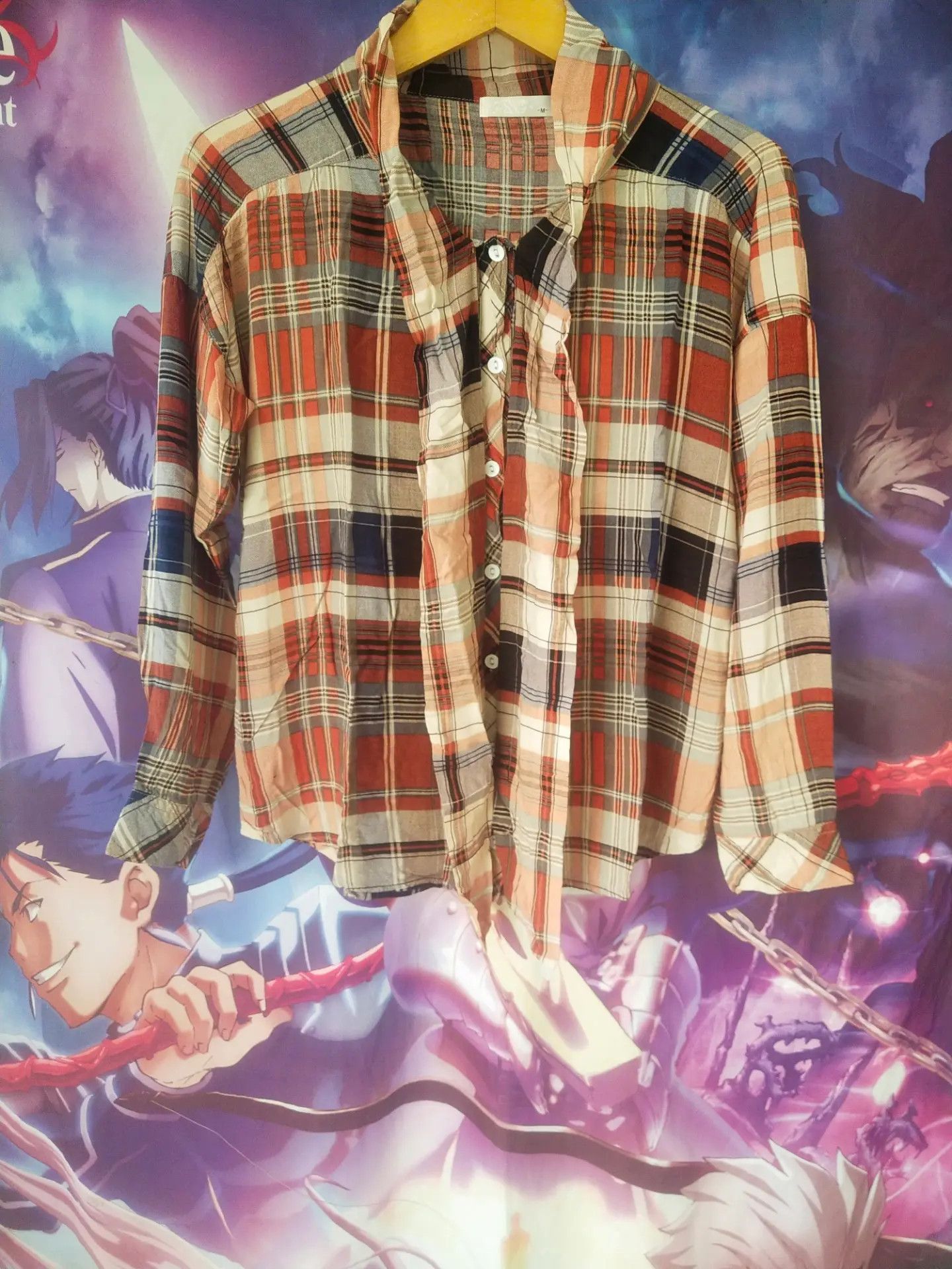 Arrow Arrow Woman Red Check Plaid Ruffle Shirt Size M / US 6-8 / IT 42-44 - 1 Thumbnail