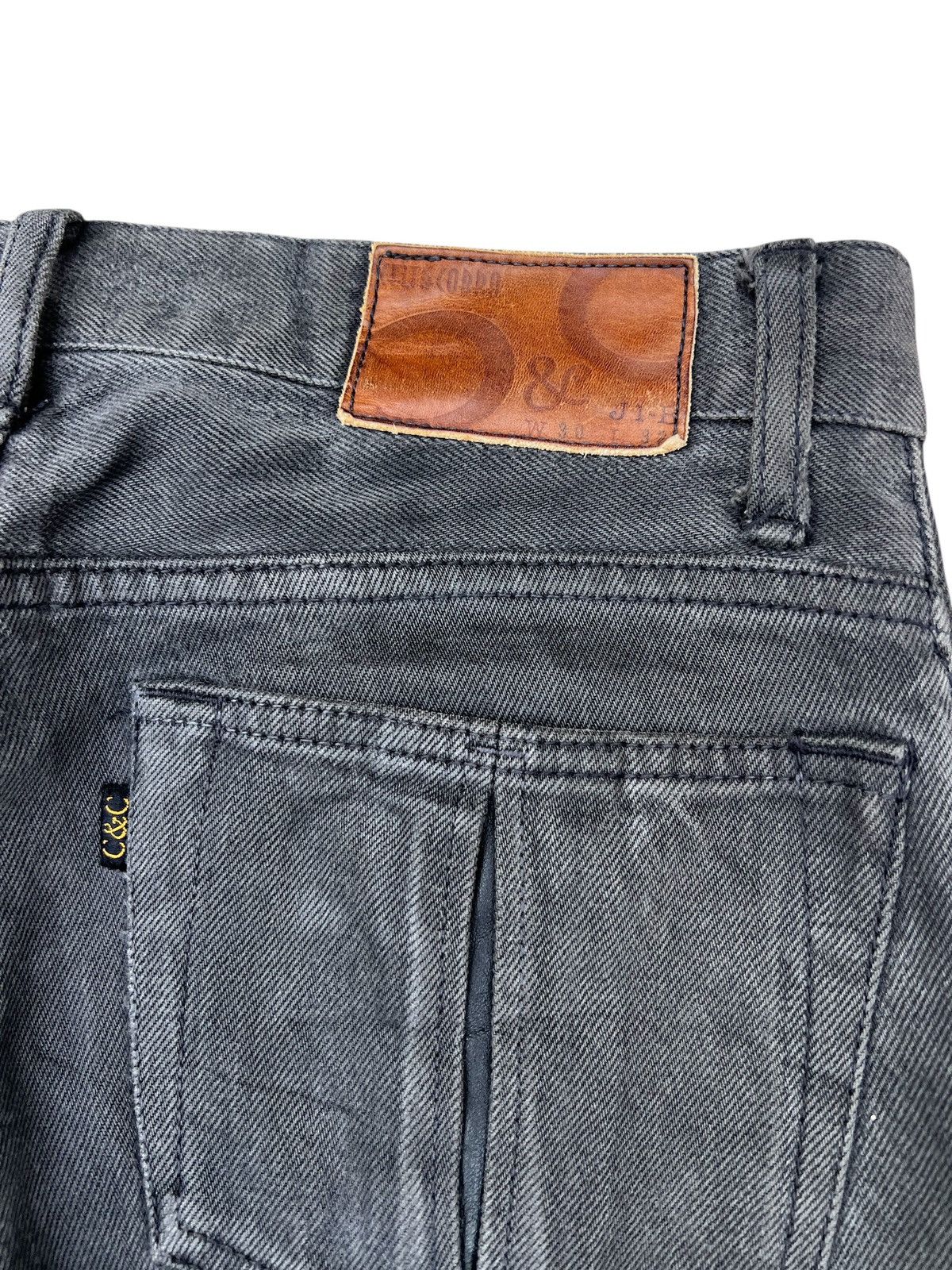 Vintage Celt&Cobra Japan Faded Mud Black Denim Selvedge Jeans Size US 29 - 21 Thumbnail
