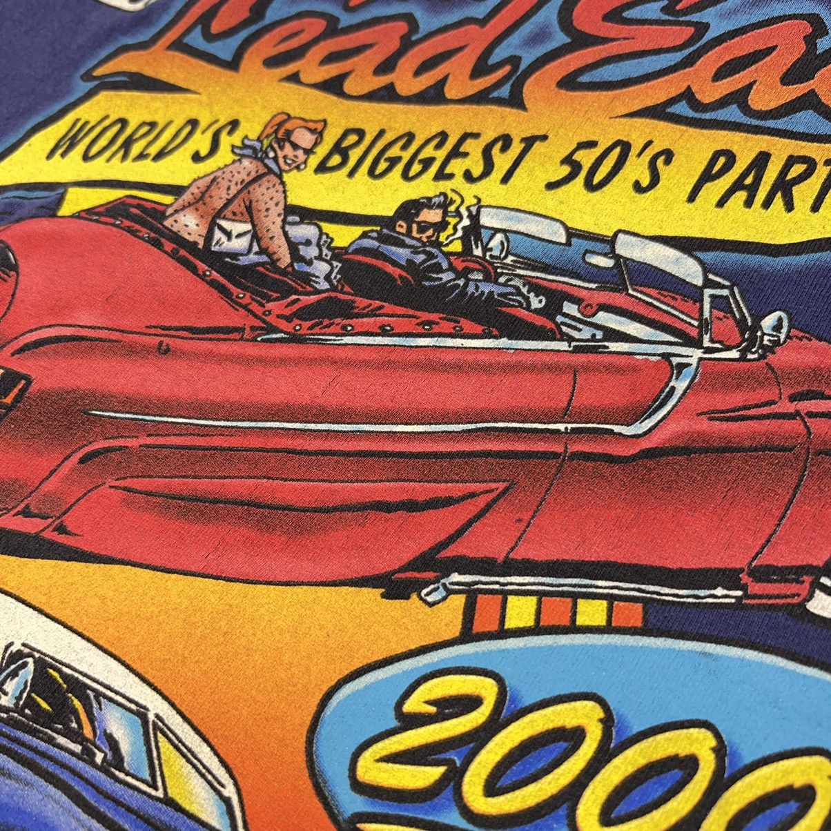 Anvil × Vintage VTG Car Tee Shirt Blue Hot Rod Classic Auto Graphic Retro Size US XL / EU 56 / 4 - 6 Thumbnail