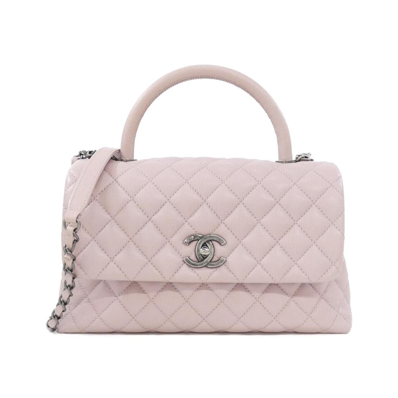Chanel Chanel Chanel Coco Handle Grained Calfskin Handbag Leather Handbag 92991 DUTY FREE for USA Size ONE SIZE - 1 Thumbnail