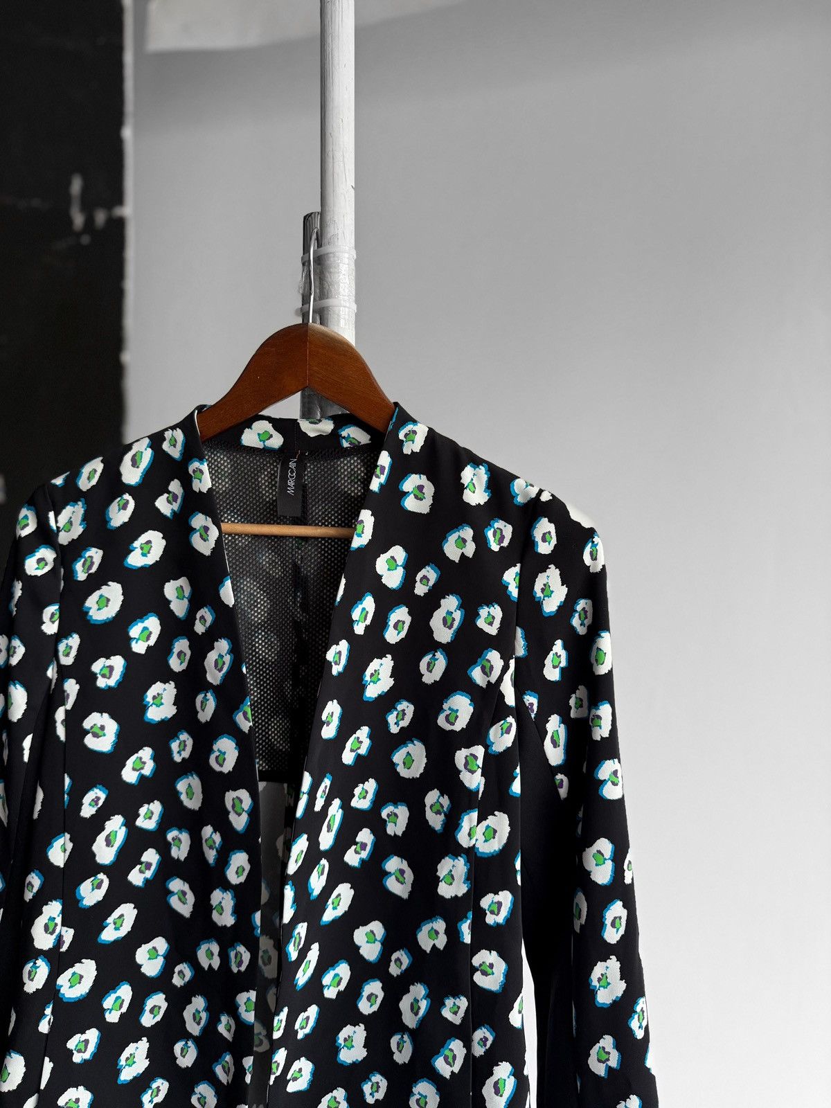 Designer Marc Cain Womens Premium Multicolor Floral Blazer Jacket Size M / US 6-8 / IT 42-44 - 2 Thumbnail