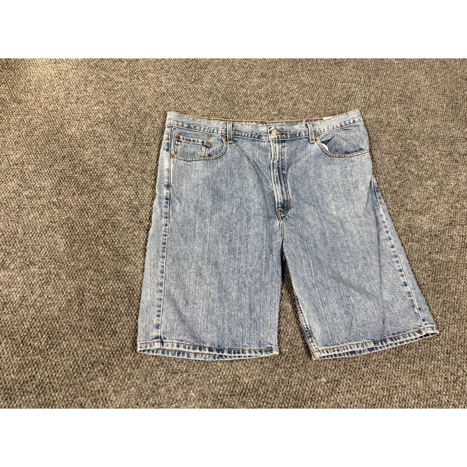 Levi's Levi's 505 Shorts Mens 44 Denim Blue Light Wash Classic Retro Camouflage 5-Pocket Design Regular Fit Summer Spring Fall Size US 44 / EU 60 - 2 Thumbnail