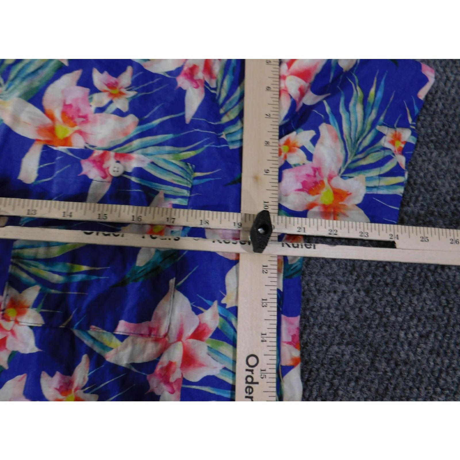 Onia Onia Shirt Mens M Blue Linen Hawaiian Aloha Floral Button Up Resort Camp Size US M / EU 48-50 / 2 - 6 Thumbnail