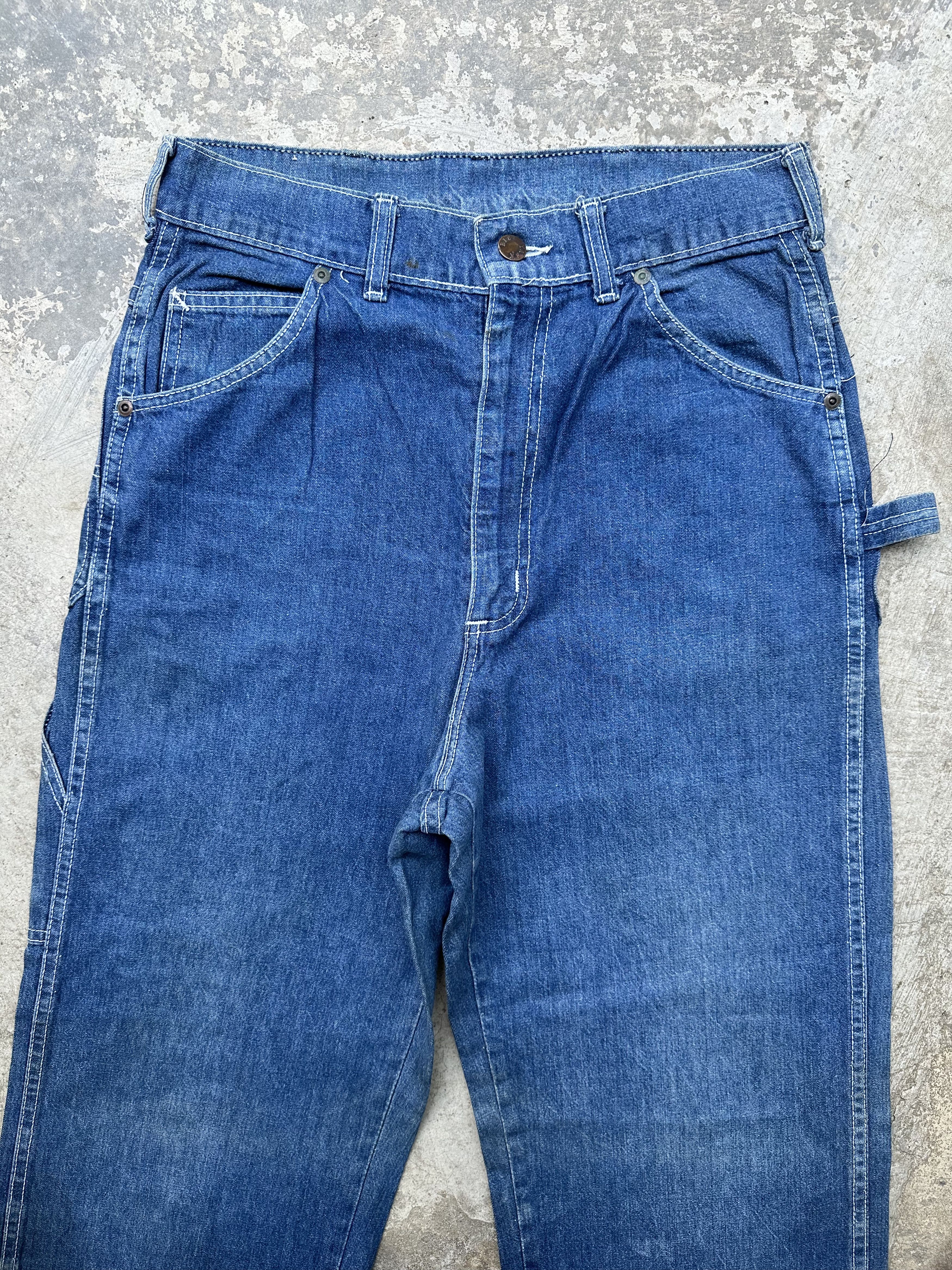 Vintage Vintage 70s Big Yank Carpenter Patina Denim Pant Size US 29 - 4 Thumbnail