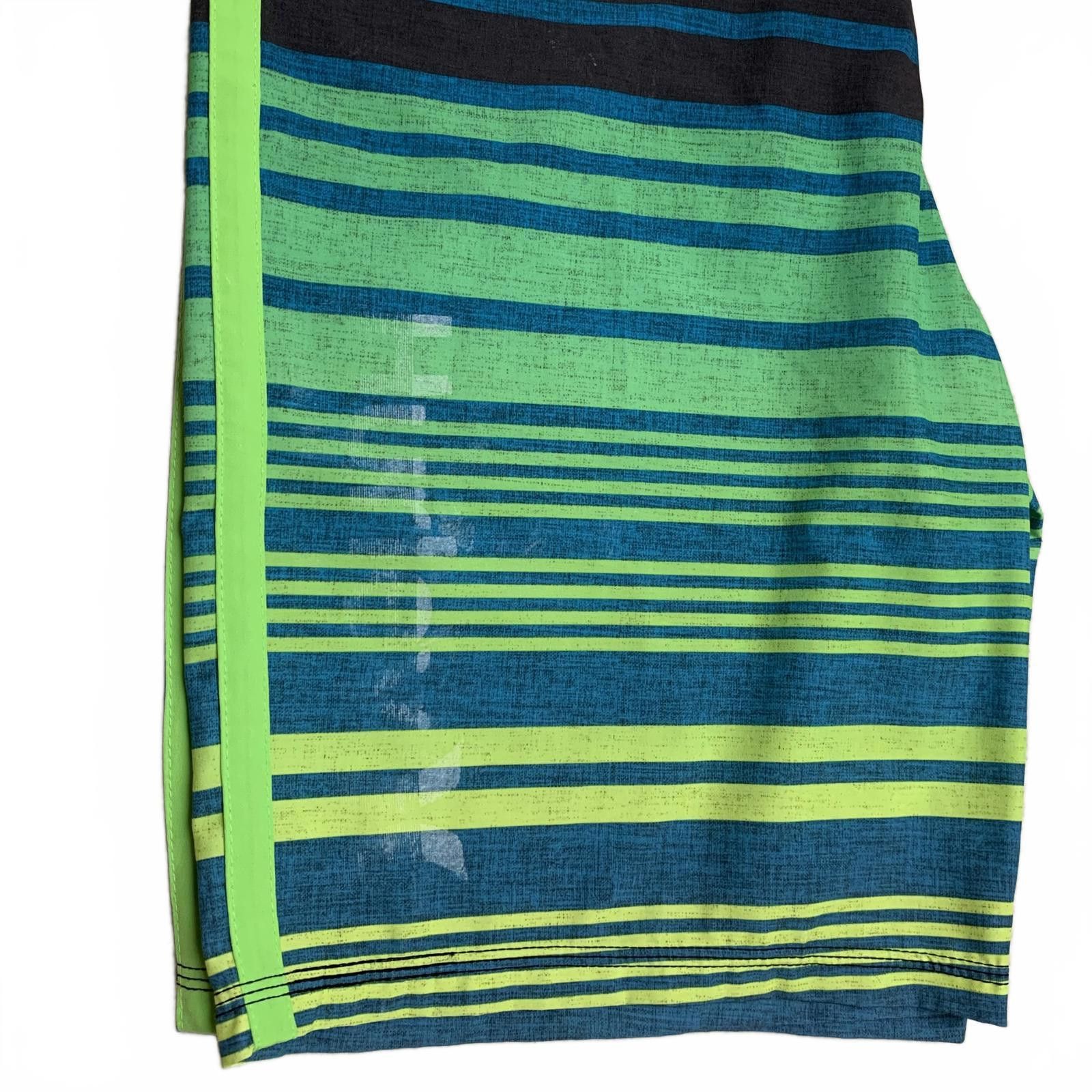 Hurley Hurley Men's Sz 32 Striped Blue Green Surf Board Shorts W33 Size US 32 / EU 48 - 7 Thumbnail