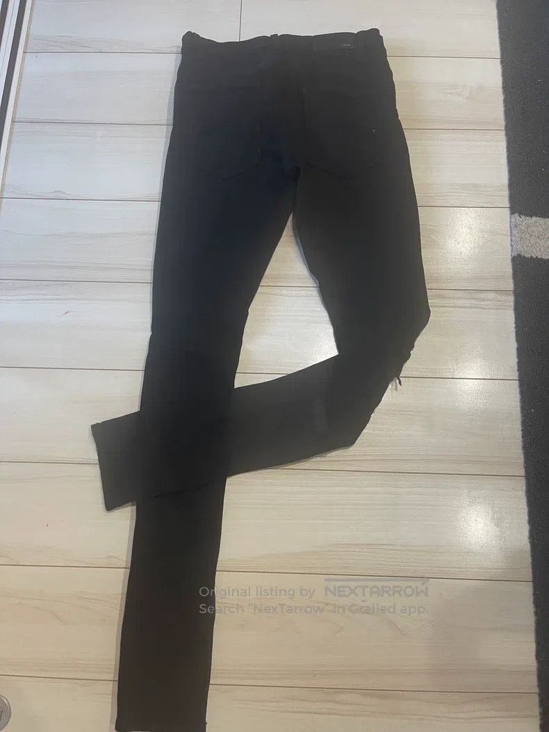 Amiri Amiri Size 30 Pure black denim snake skin pants Size US 30 / EU 46 - 8 Thumbnail