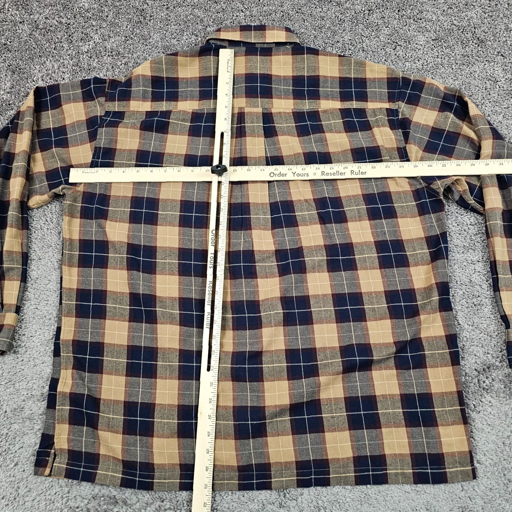Vintage BD Baggies Shirt Mens XL Blue Plaid Twill Button-Down Pocket Breathable Casual Long Sleeve Size US XL / EU 56 / 4 - 6 Thumbnail