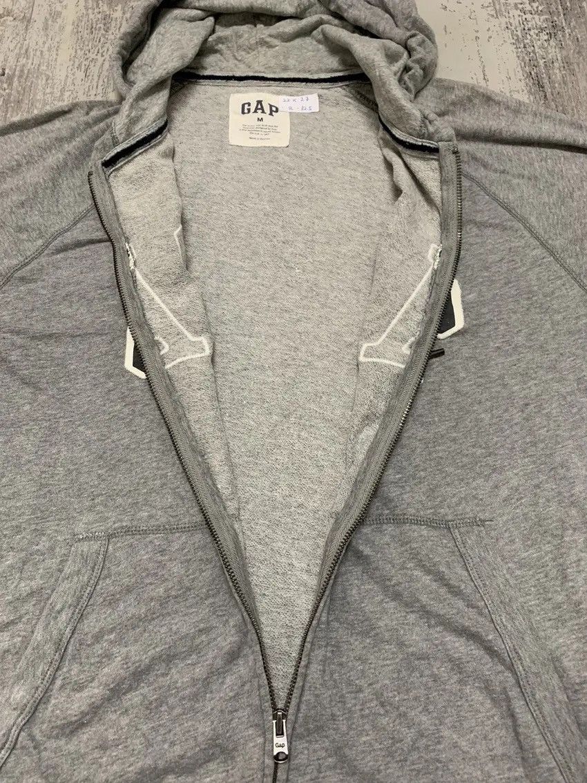 Gap Vintage 90s Gap Arch Logo Full Zip Hoodie Grey XL Size US M / EU 48-50 / 2 - 3 Thumbnail