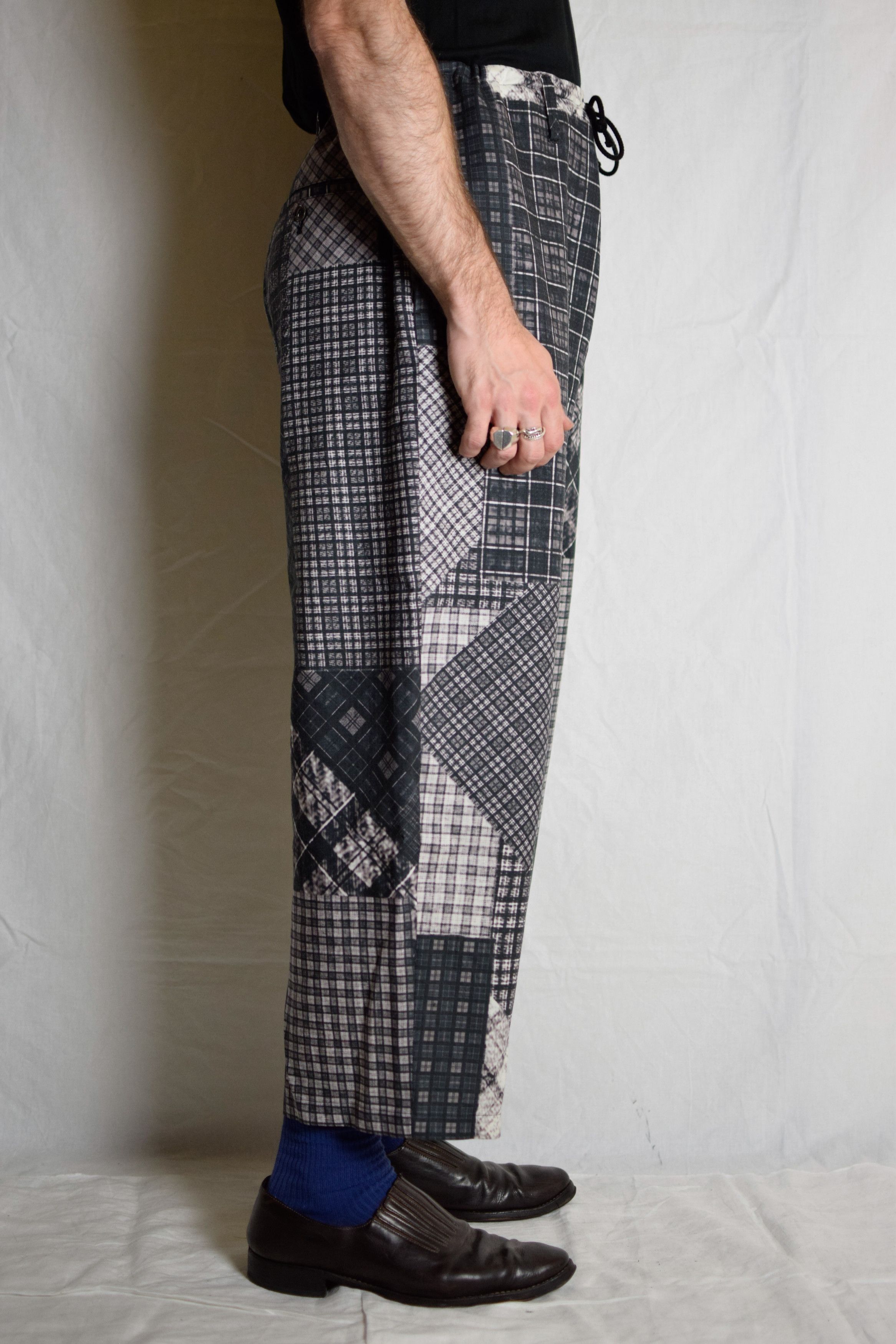 Yohji Yamamoto YYPH AW16 Wool Patchwork Pants - HR-P70-162 Size US 32 / EU 48 - 5 Thumbnail