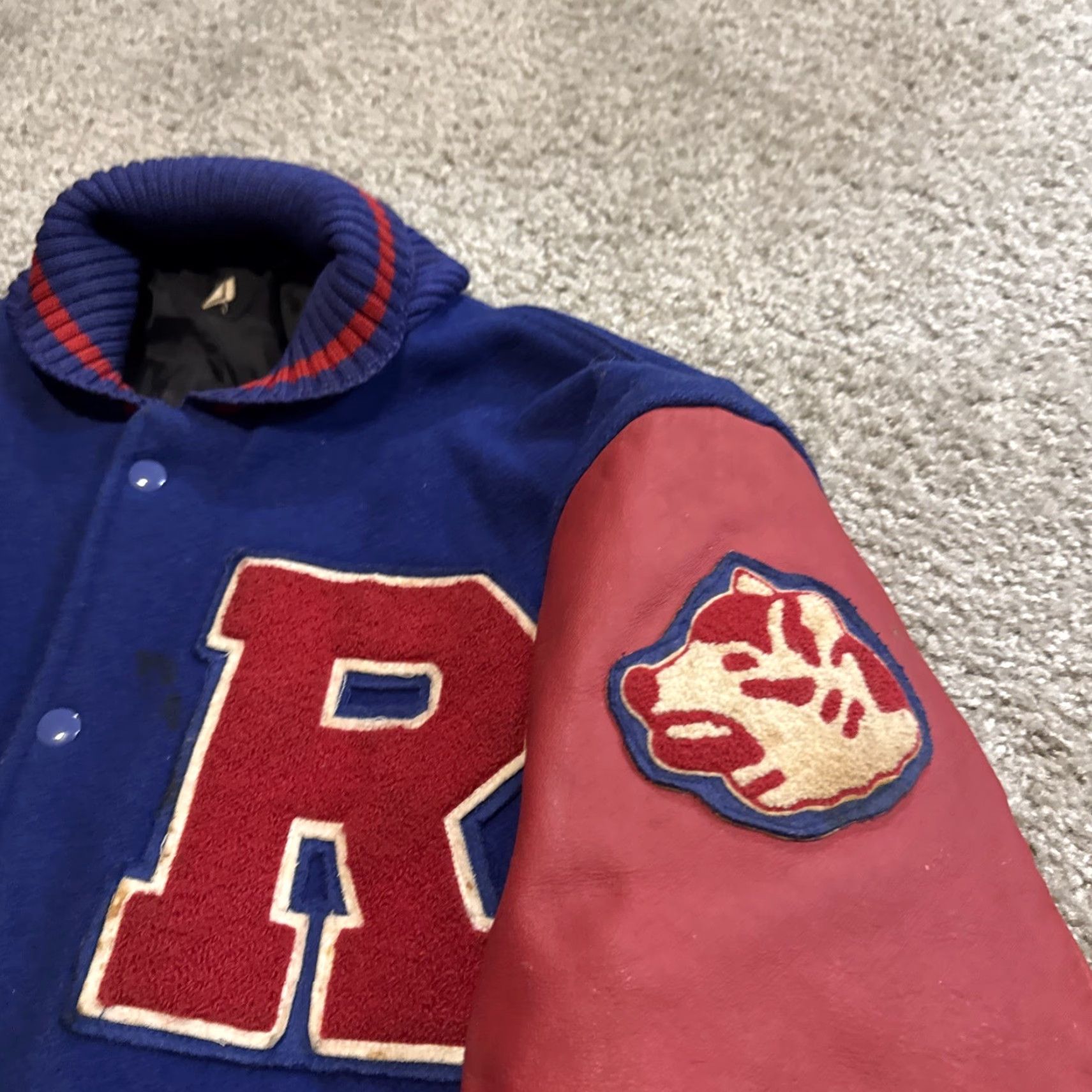 Vintage VINTAGE 1988 Arizona Tennis Champions Letterman Varsity Jacket XL Red Blue “R” Men Size US XL / EU 56 / 4 - 4 Thumbnail